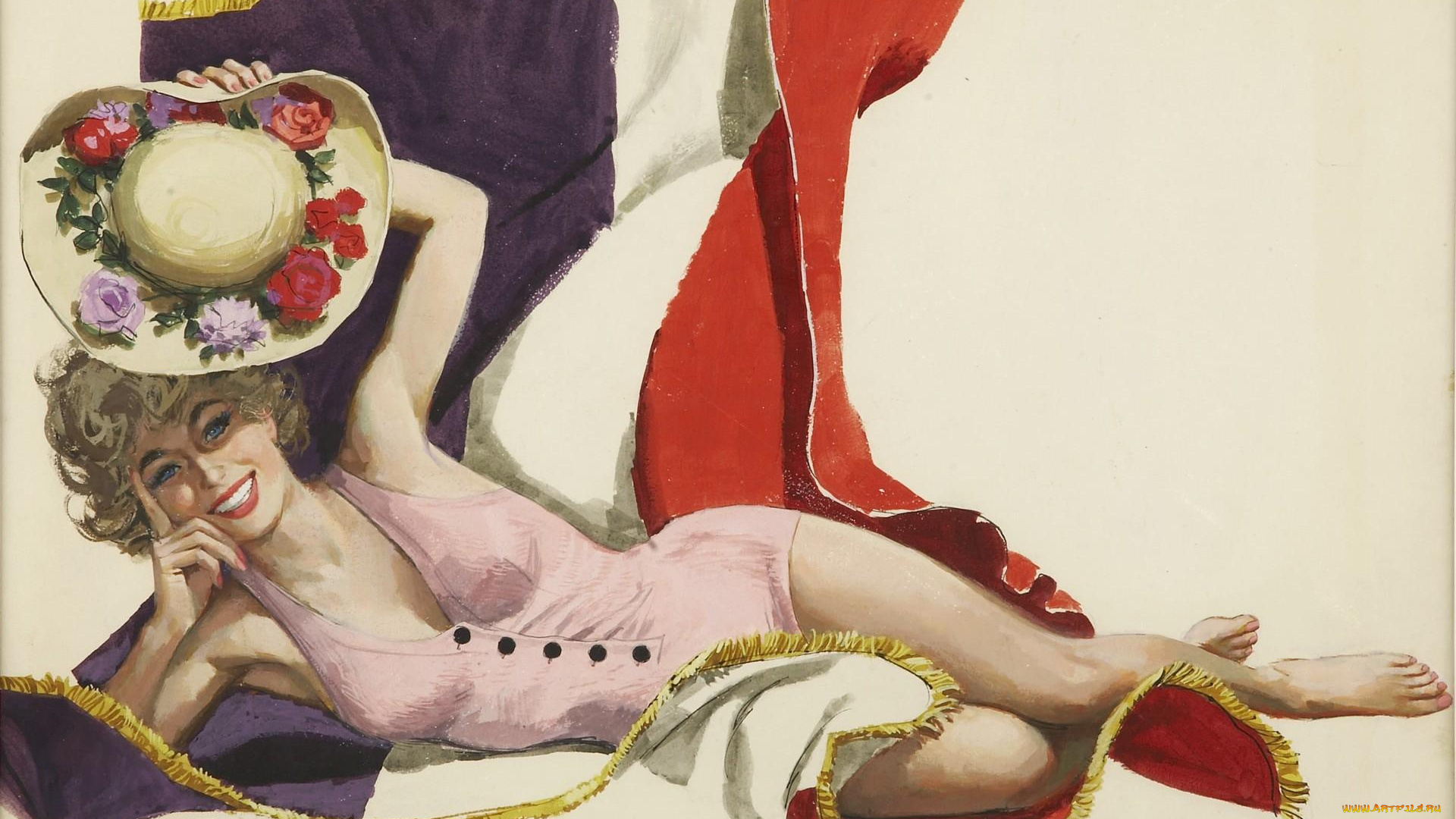 рисованные, alexander, sharpe, ross, шляпа, девушка