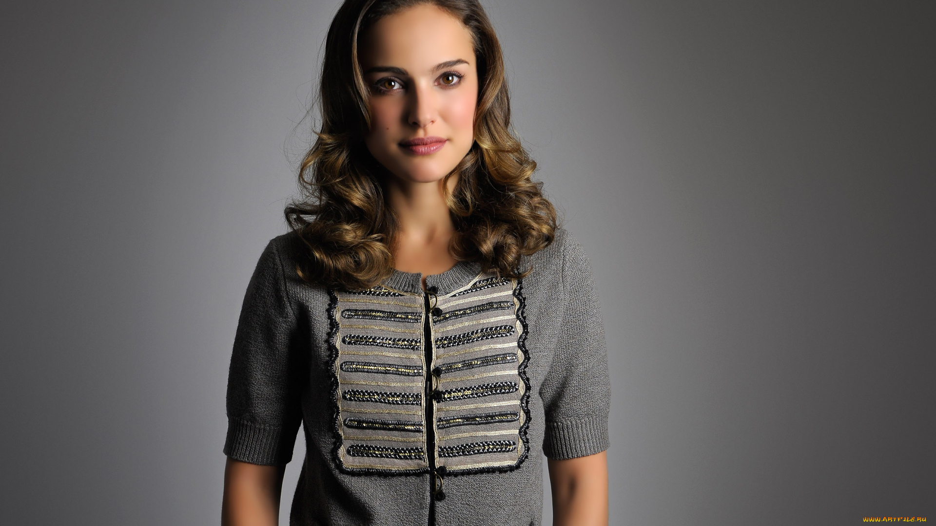 Natalie, Portman, девушки, актриса, улыбка, кофта