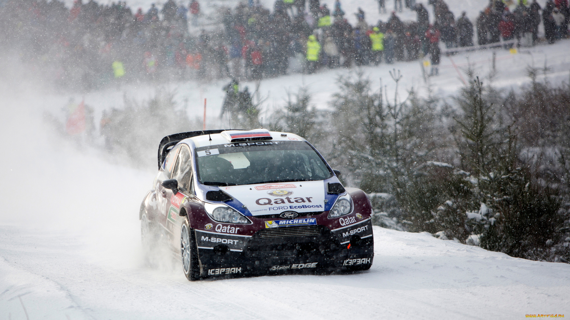 спорт, авторалли, cнег, ралли, монте-карло, евгений, новиков, ford, fiesta, rally, wrc, автомобиль, дорога, гонки, фон