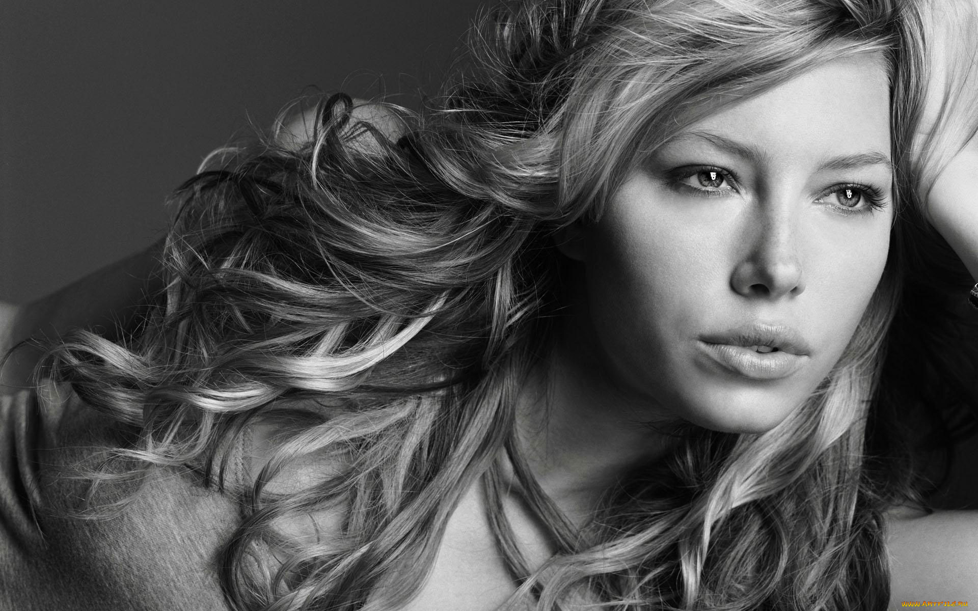 Jessica, Biel, девушки, , , черно-белое, фото