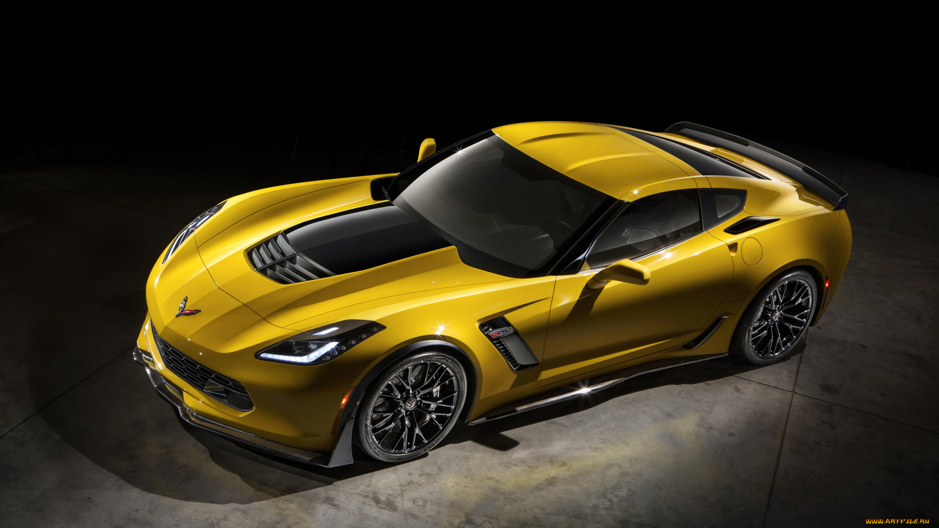2015, chevrolet, corvette, c7, stingray, автомобили, chevrolet, corvette, stingray, желтый