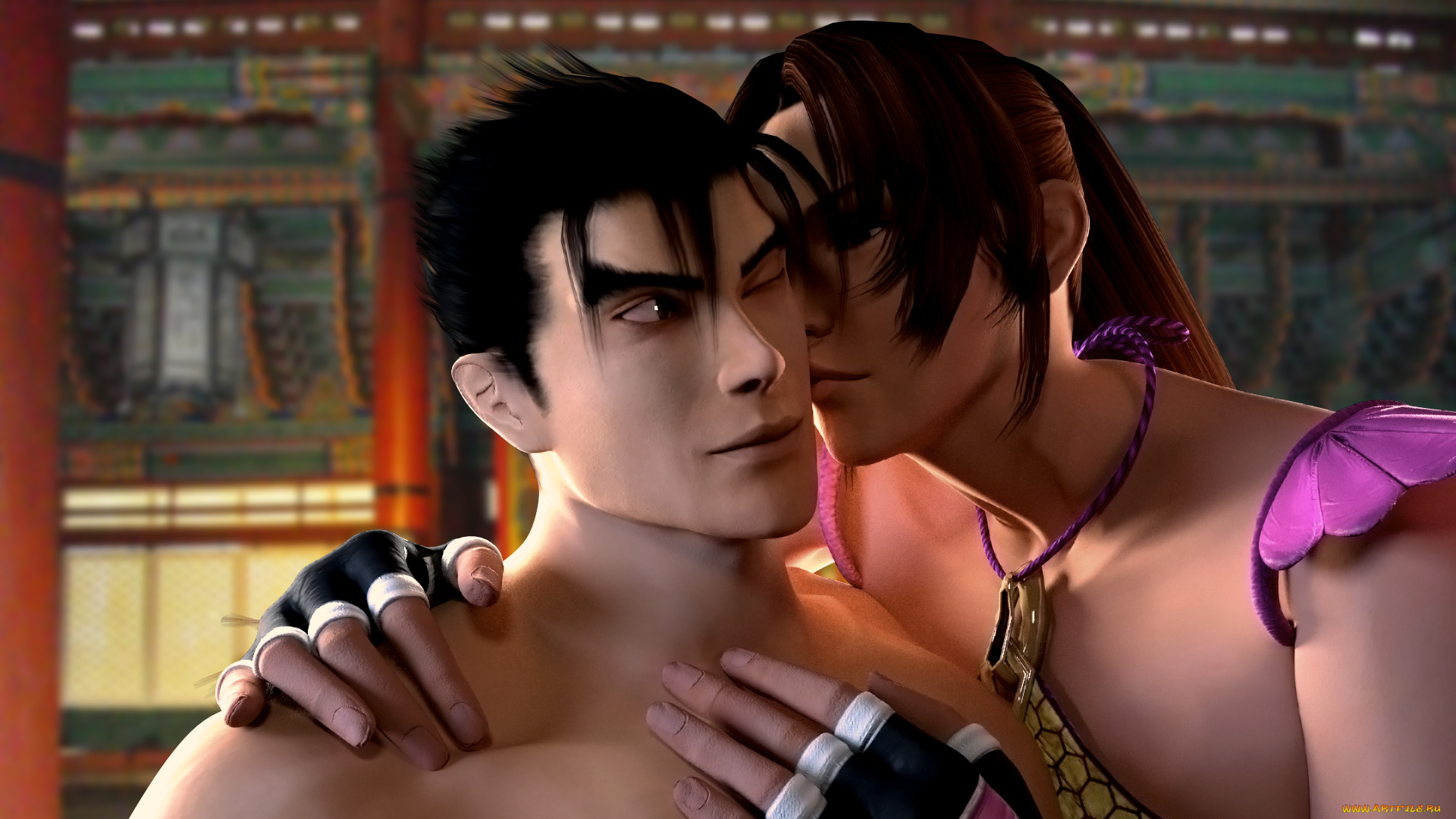 3д, графика, anime, , аниме, мальчик, девушка