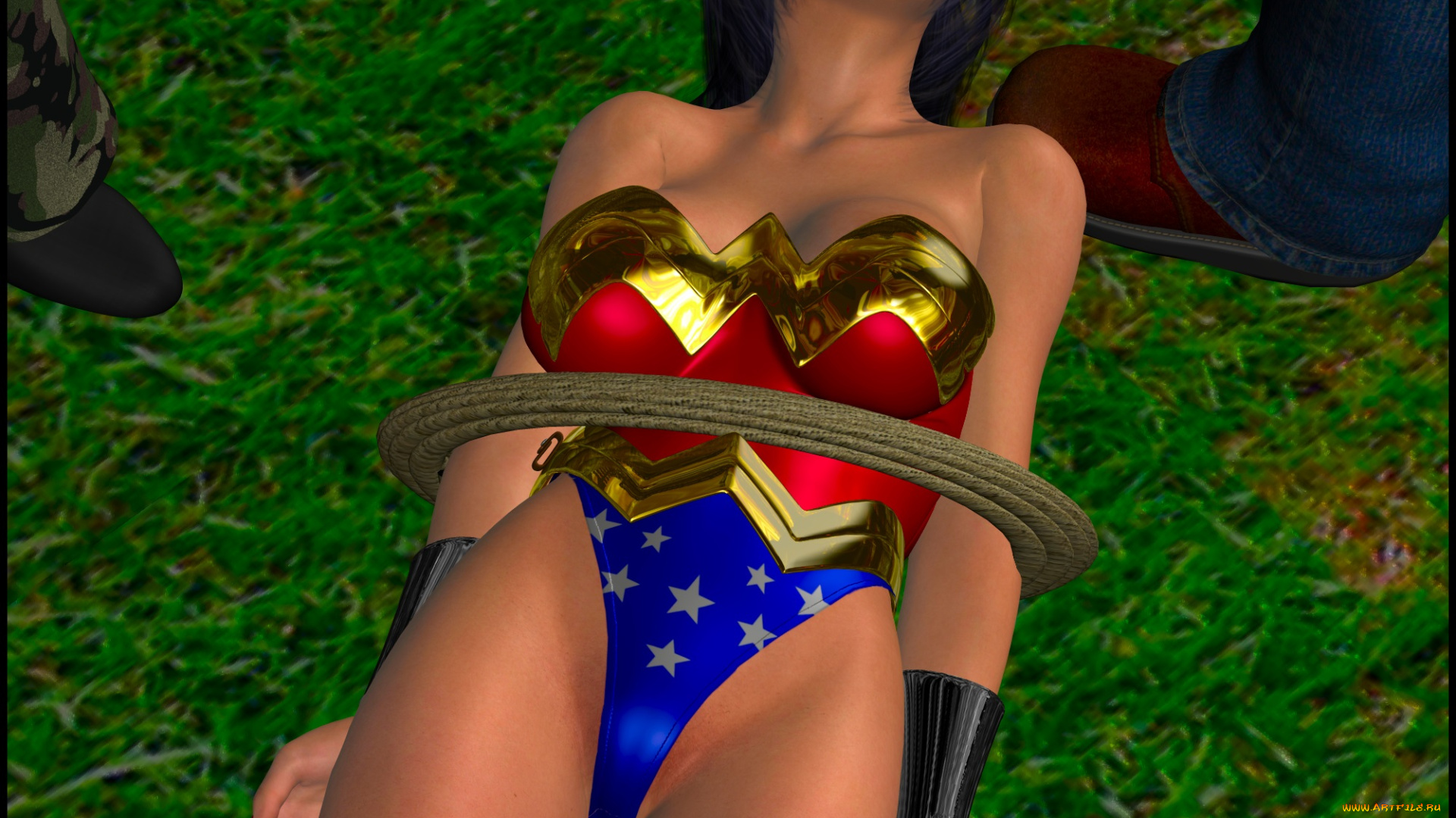 3д, графика, fantasy, , фантазия, lordsnot, девушка, веревка