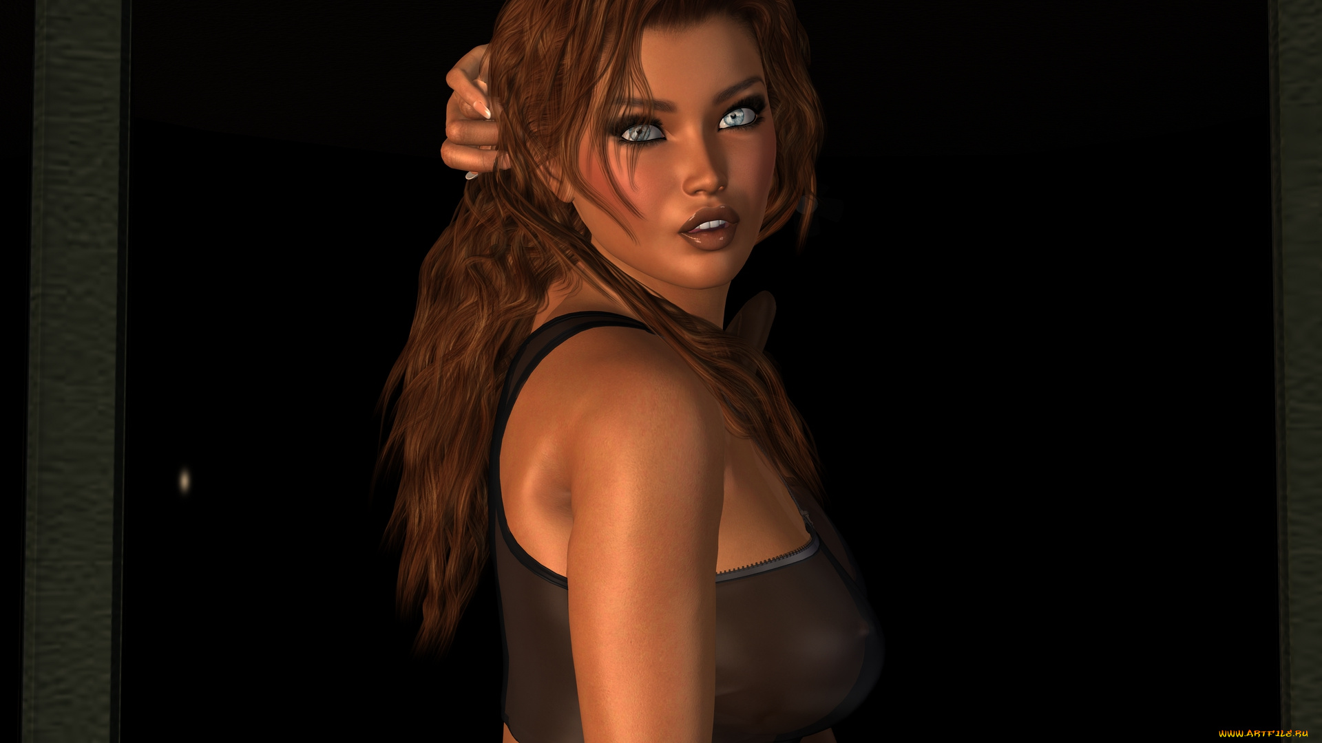 3д, графика, people, , люди, взгляд, девушка