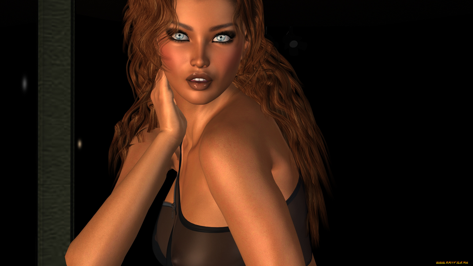 3д, графика, people, , люди, взгляд, девушка