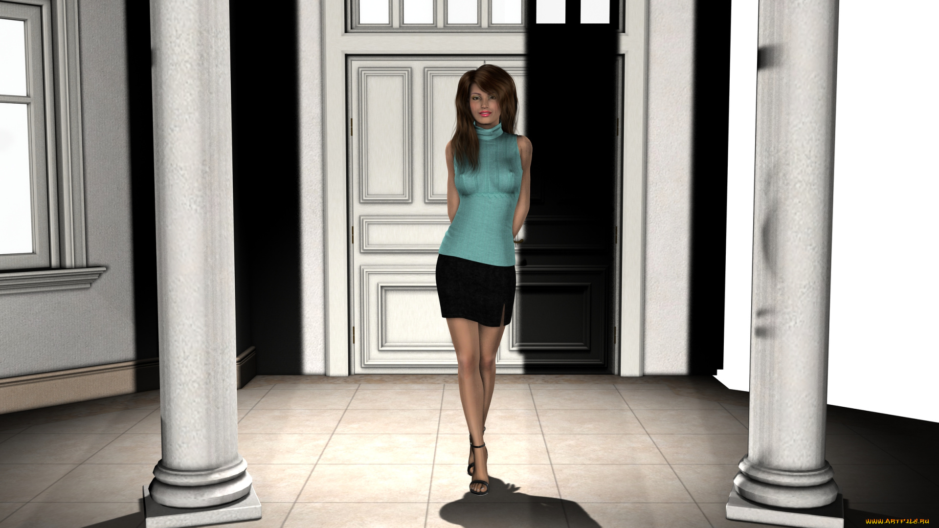 3д, графика, people, , люди, взгляд, девушка