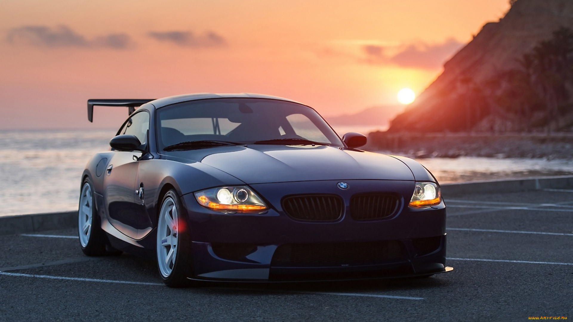 автомобили, bmw, бмв, z4, на, берегу