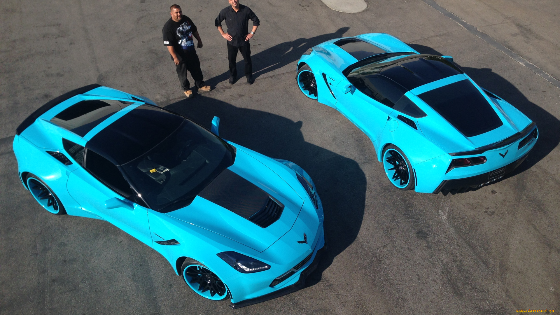 автомобили, corvette, blue