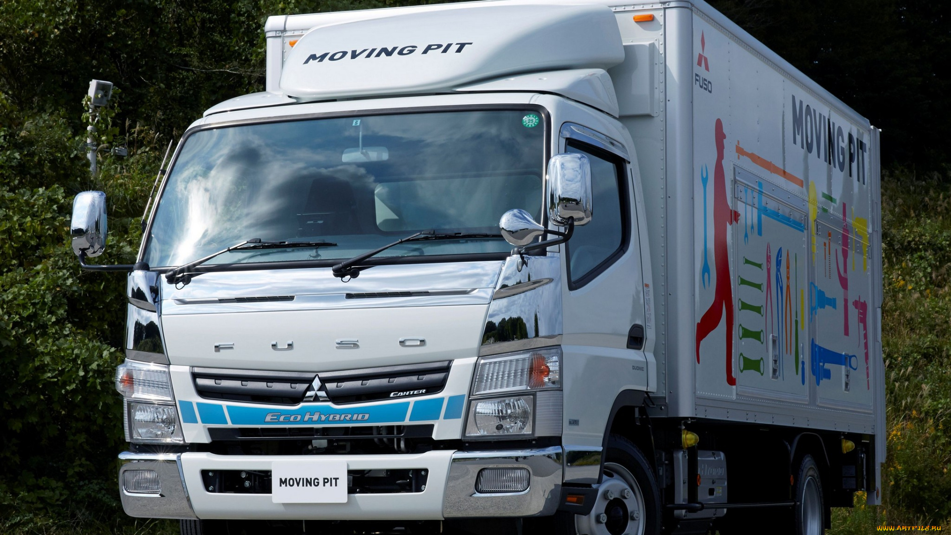 автомобили, mitsubishi, fuso, canter, eco, hybrid