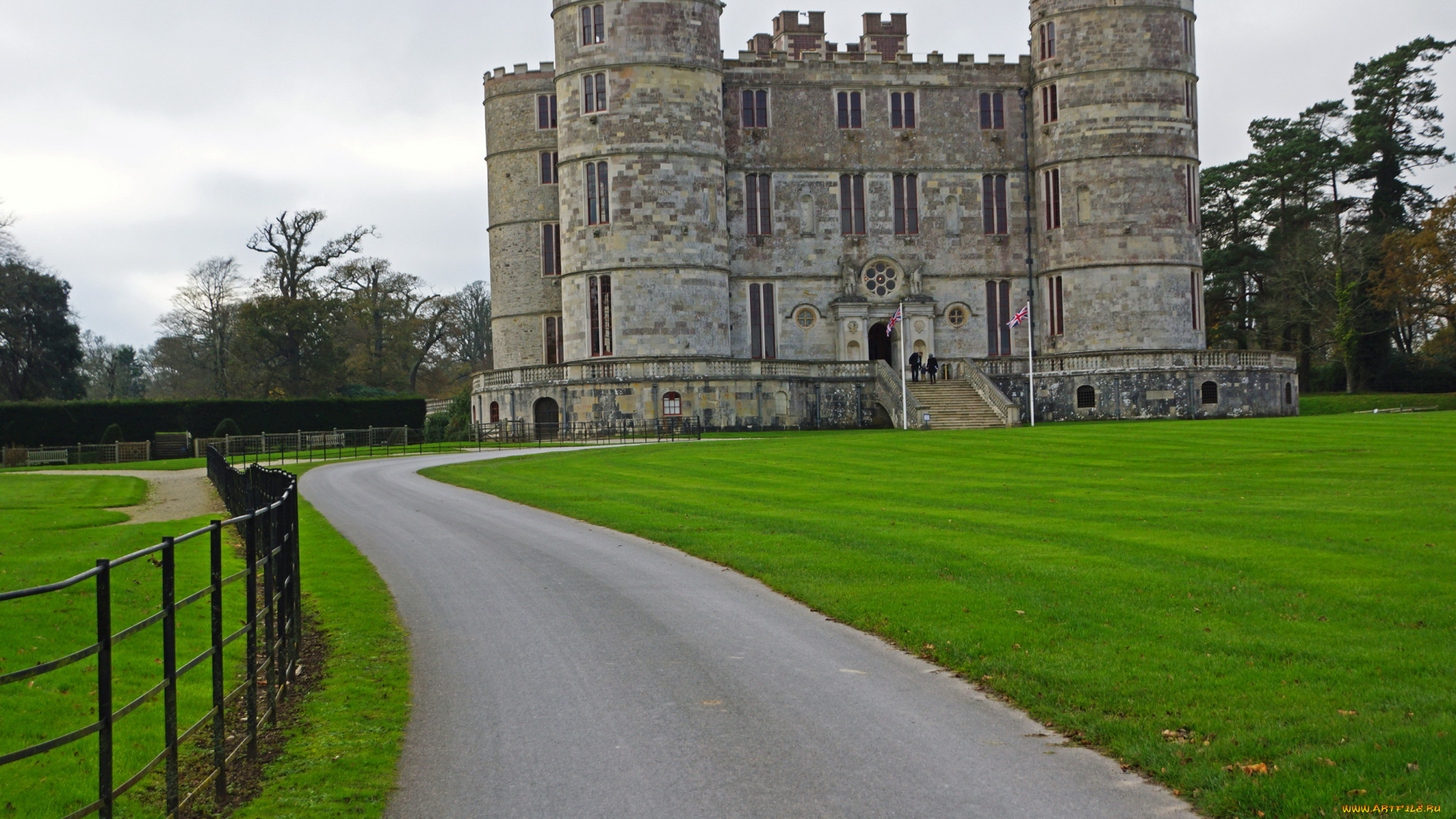 lulworth, castle, , англия, города, -, дворцы, , замки, , крепости, lulworth, castle, англия, замок, трава, ландшафт