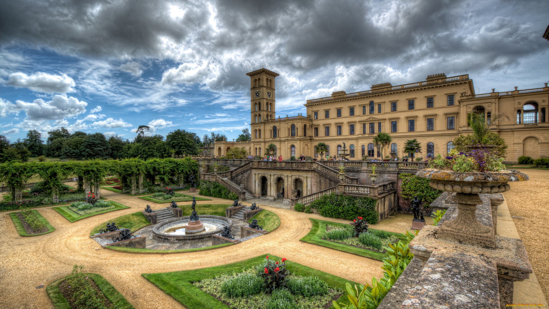 osborne, house, города, -, дворцы, , замки, , крепости, великобритания, музей, дворцовый, осборн-хаус, комплекс