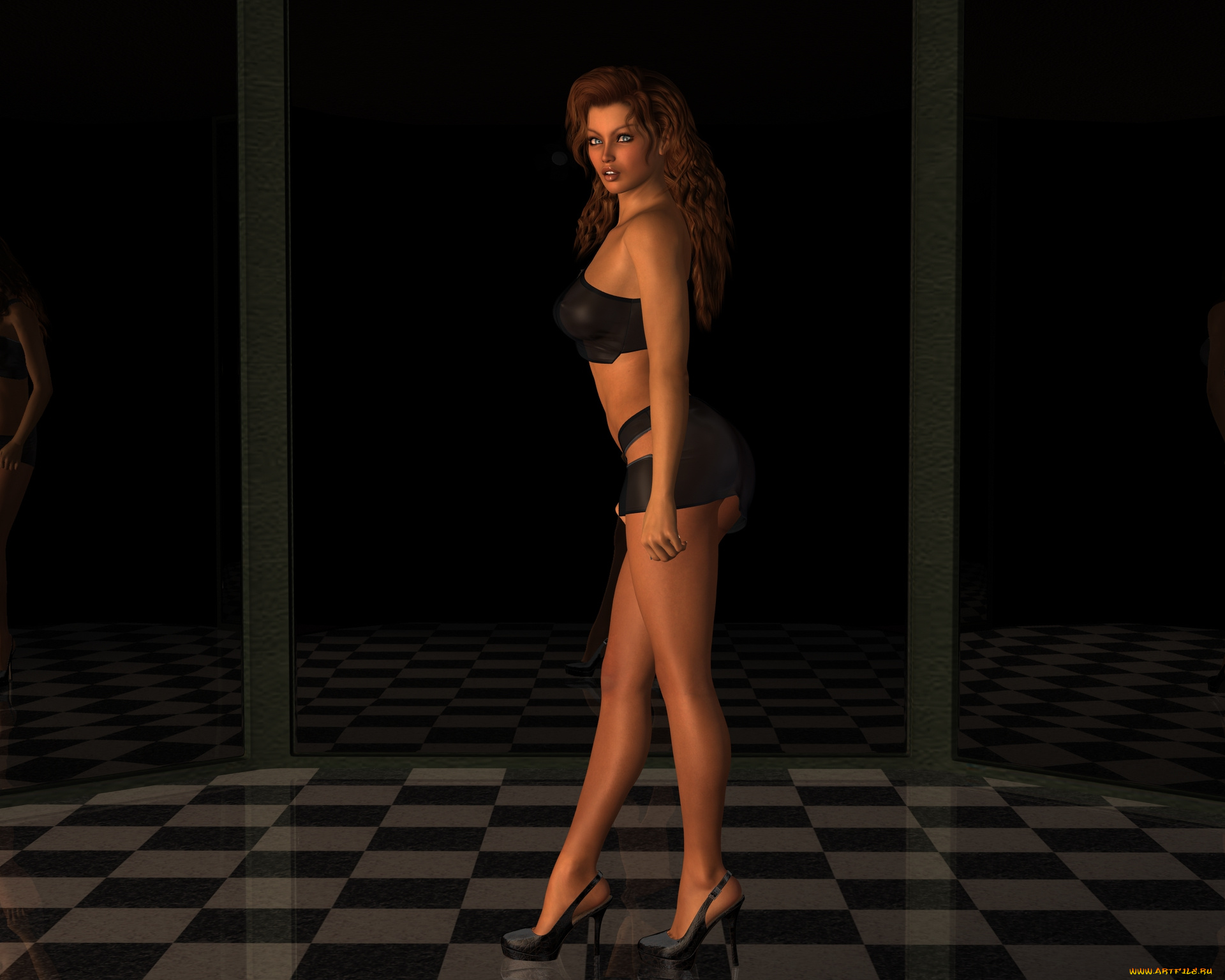 3д, графика, people, , люди, взгляд, девушка