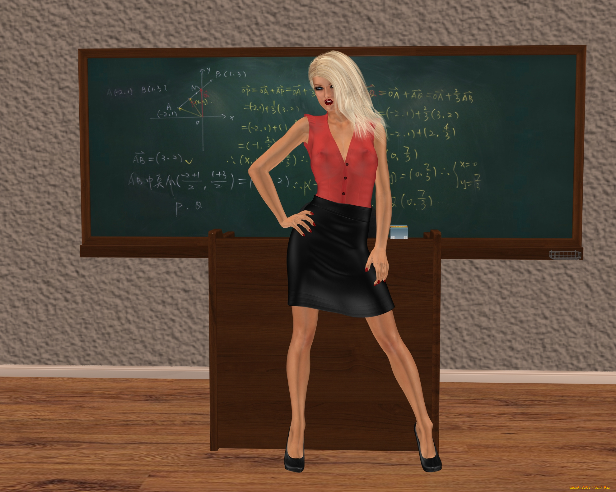 3д, графика, people, , люди, девушка, взгляд, блондинка