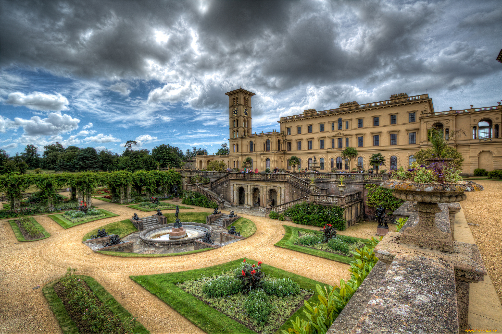 osborne, house, города, -, дворцы, , замки, , крепости, великобритания, музей, дворцовый, осборн-хаус, комплекс