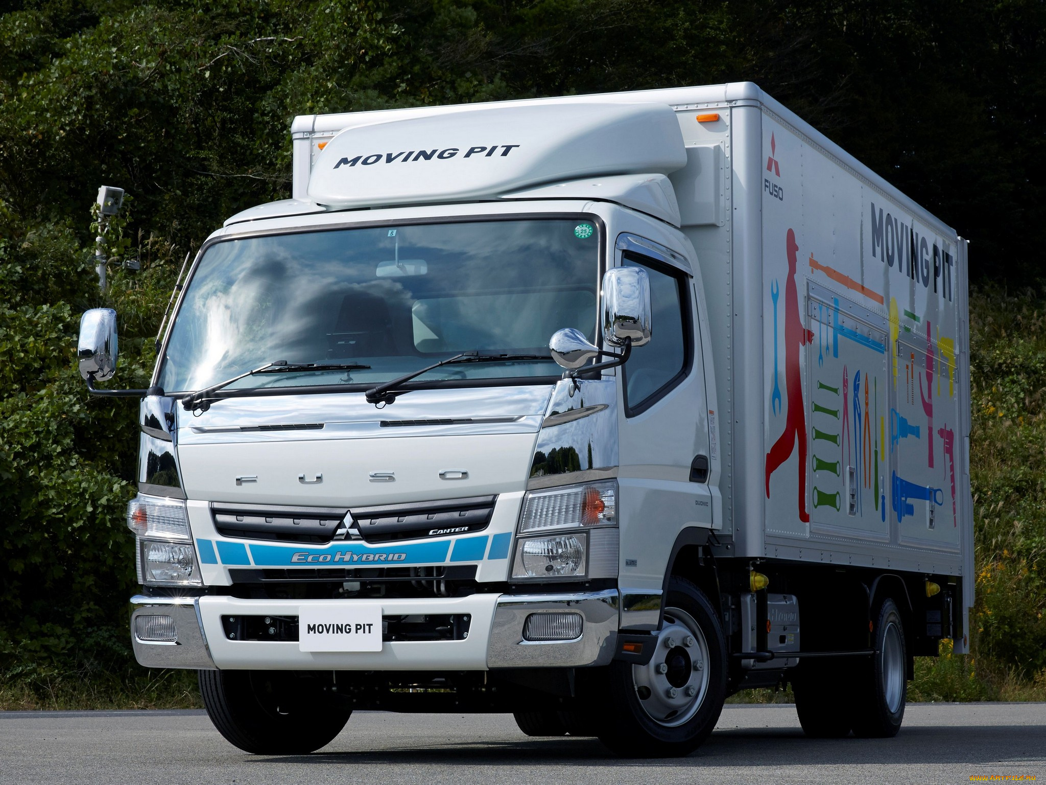 автомобили, mitsubishi, fuso, canter, eco, hybrid