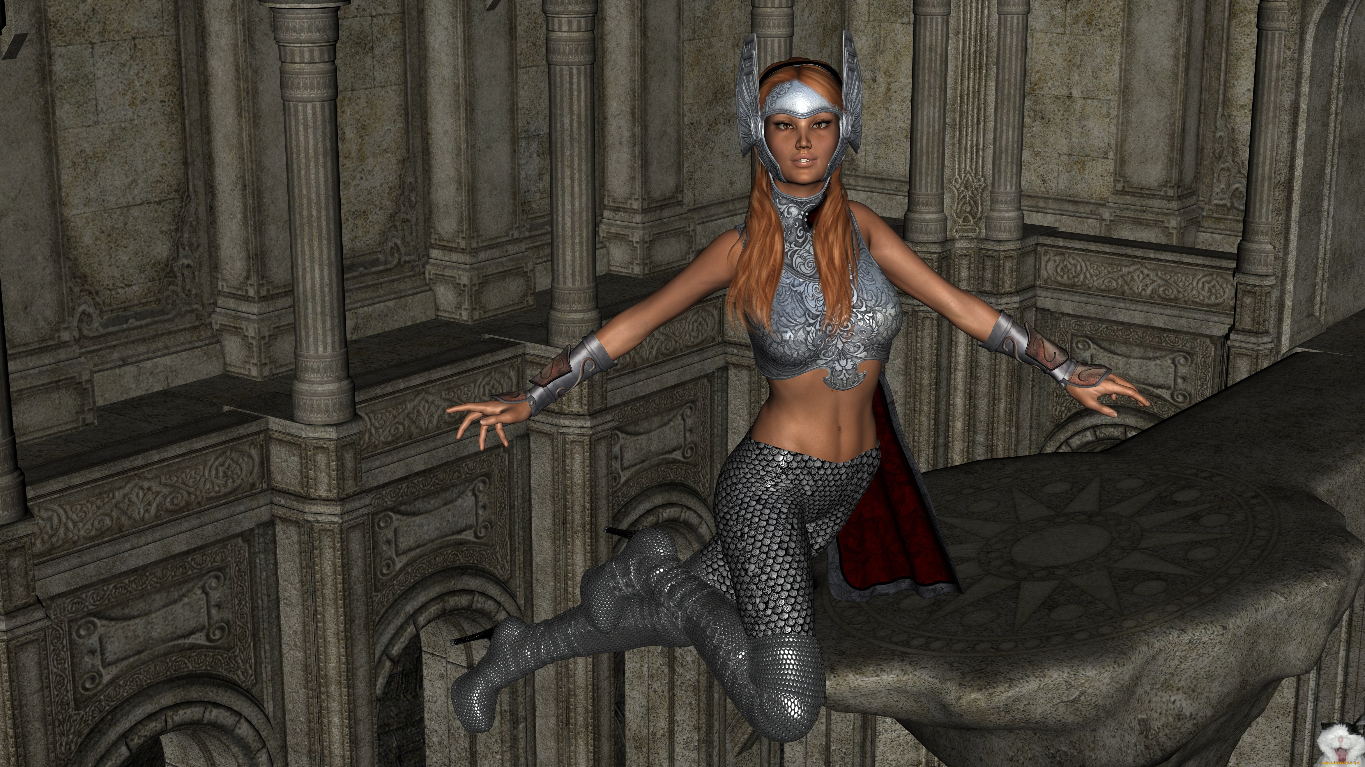 3д, графика, fantasy, , фантазия, полет, девушка