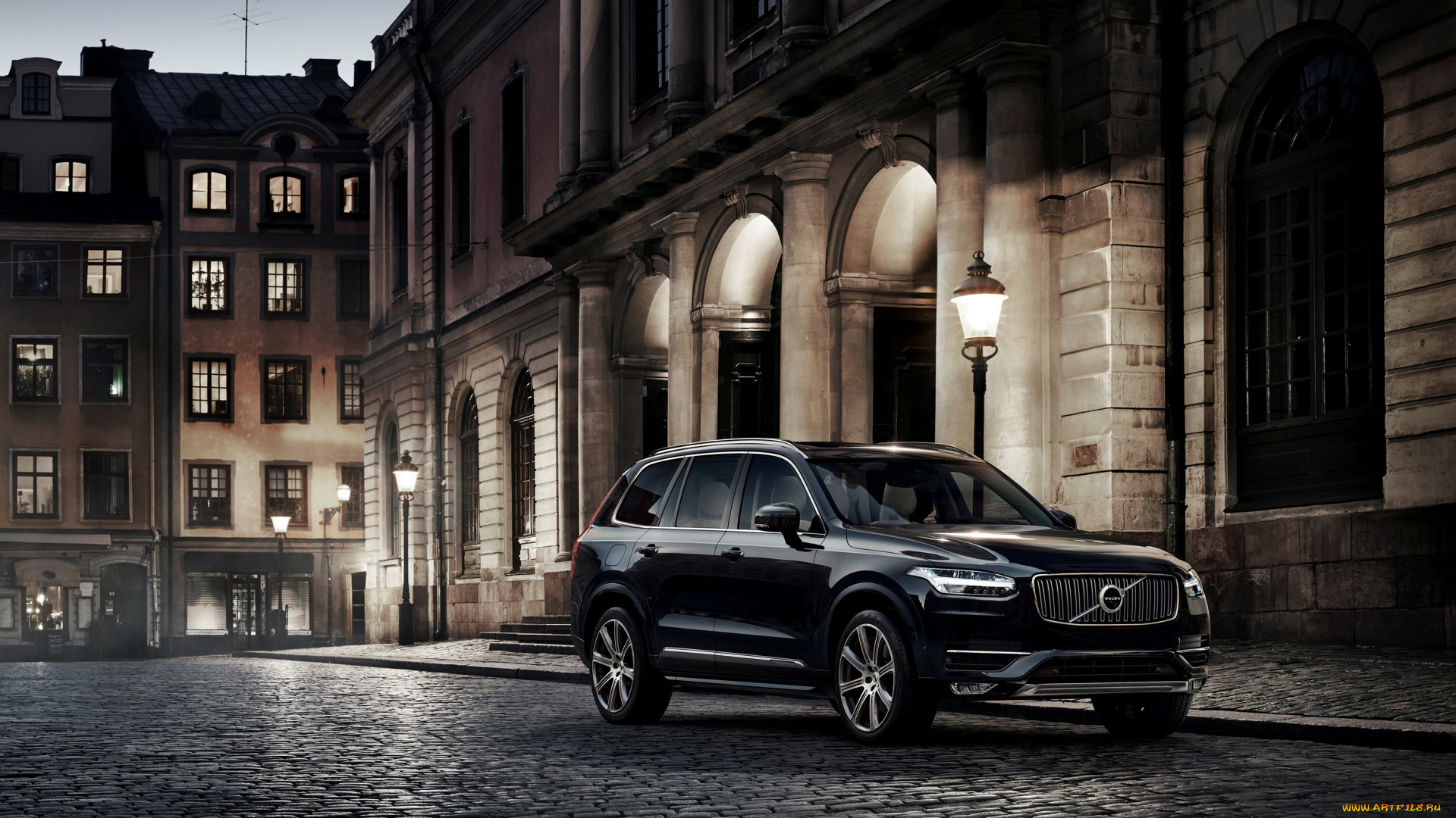 2014, volvo, xc90, first, edition, автомобили, volvo, черный, город, ночь, металлик