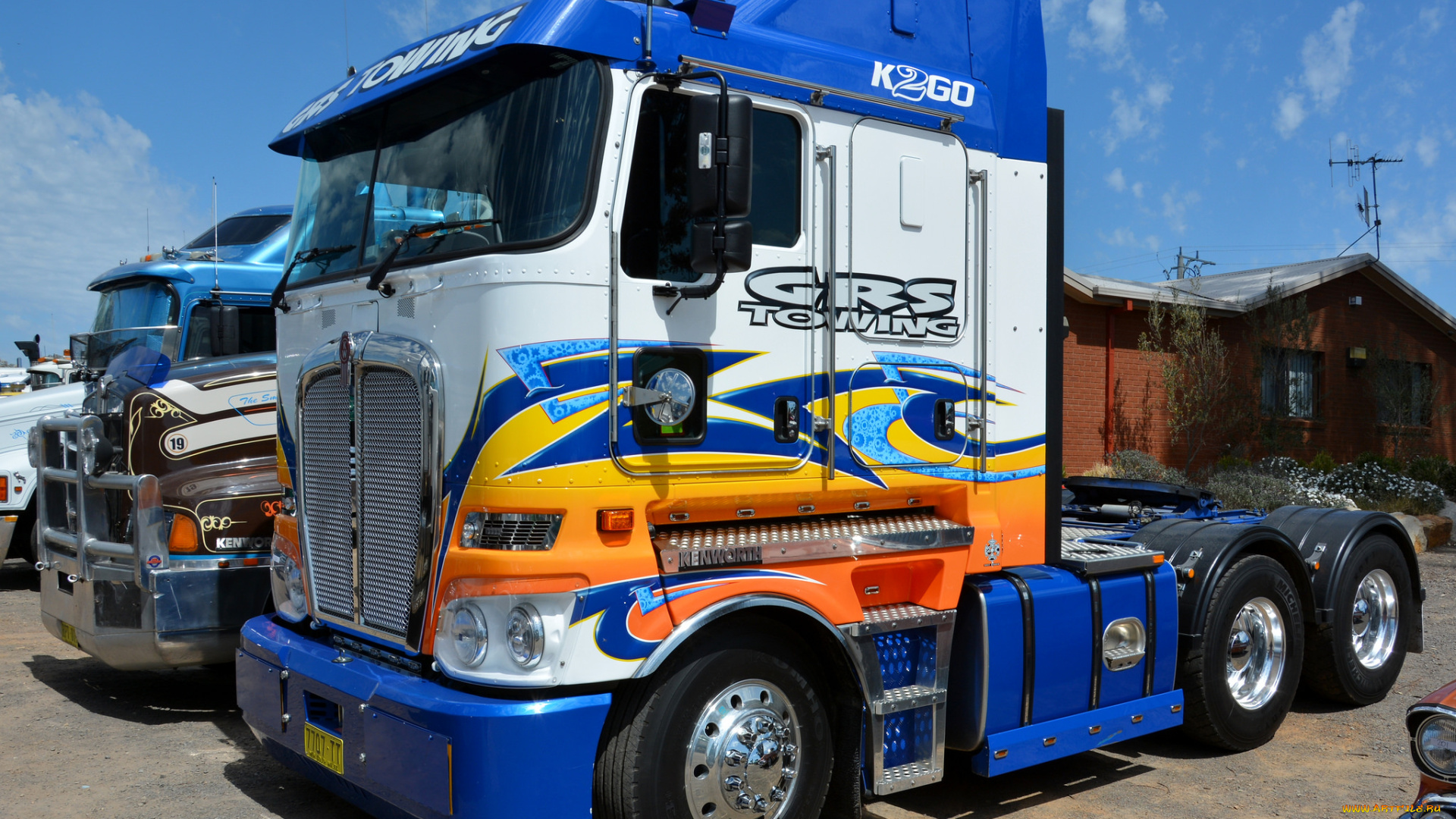 k200, kenworth, автомобили, kenworth, , выставка, улица, тяжелый, грузовик, седельный, тягач