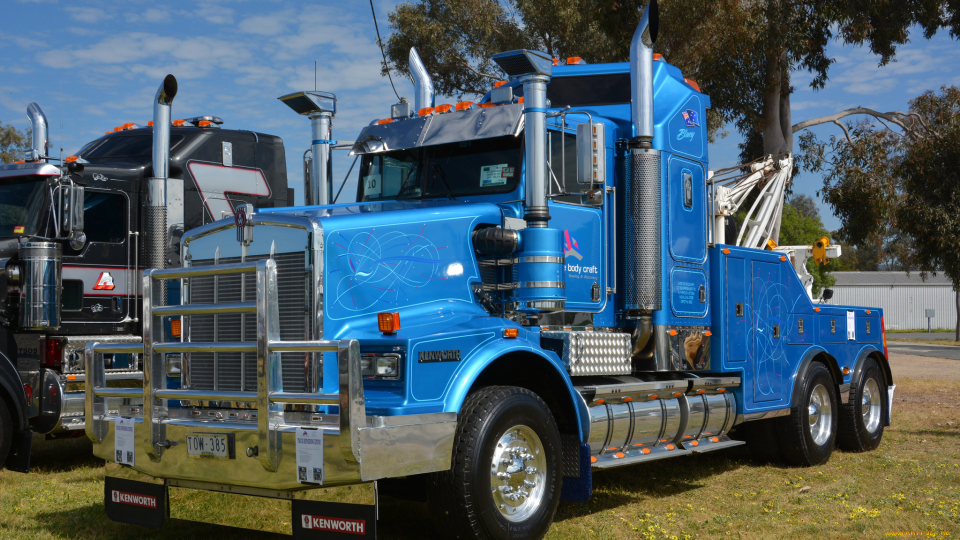 kenworth, автомобили, kenworth, , выставка, улица, тяжелый, грузовик, седельный, тягач