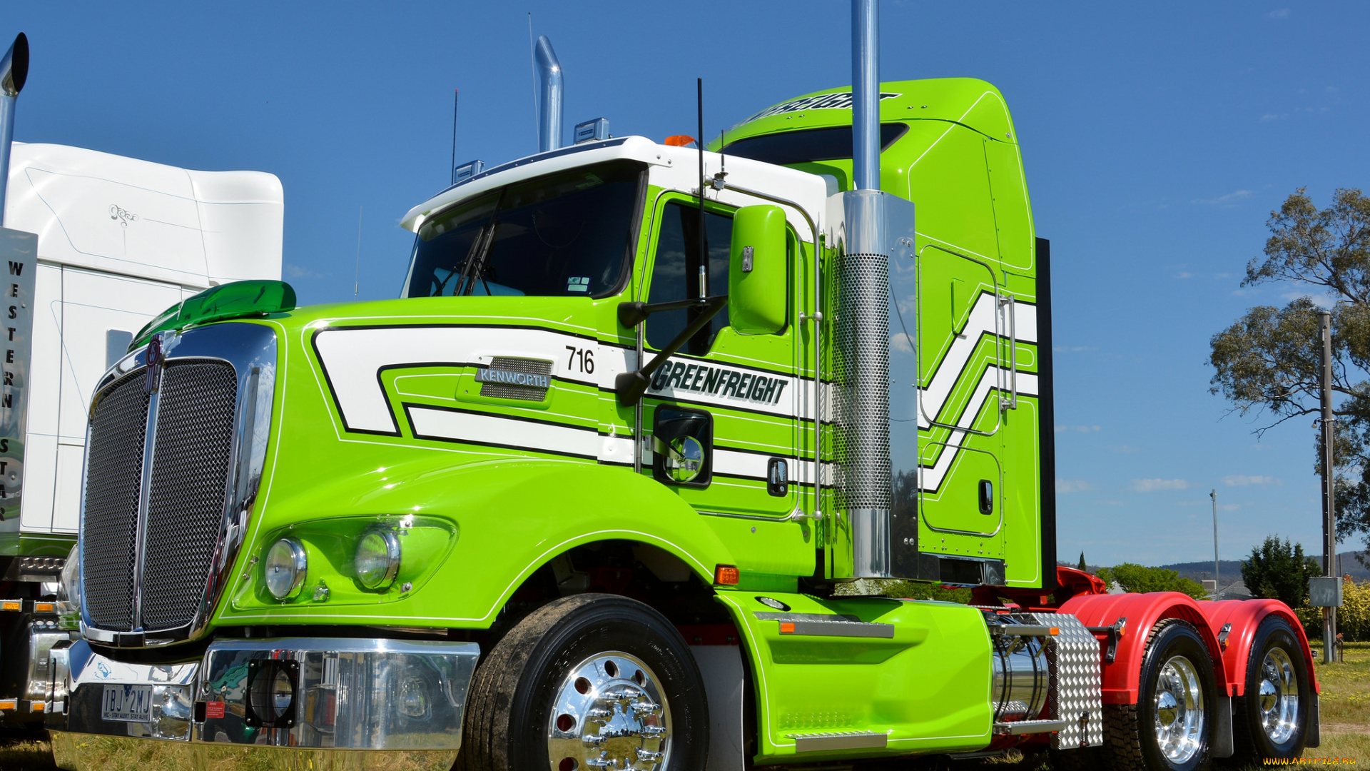 t409, kenworth, автомобили, kenworth, , выставка, улица, тяжелый, грузовик, седельный, тягач