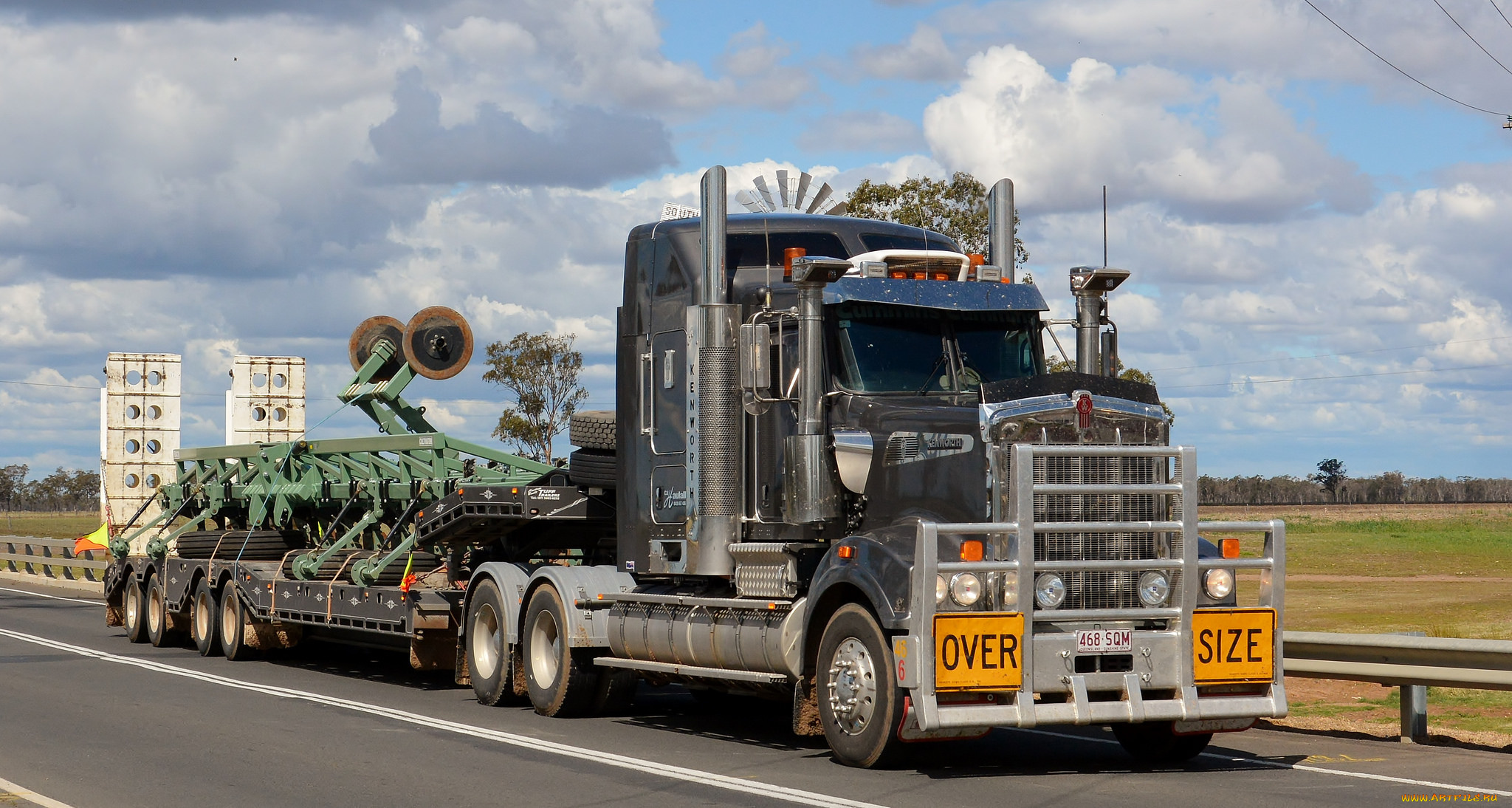 oversize, kenworth, автомобили, kenworth, тяжелый, грузовик, седельный, тягач