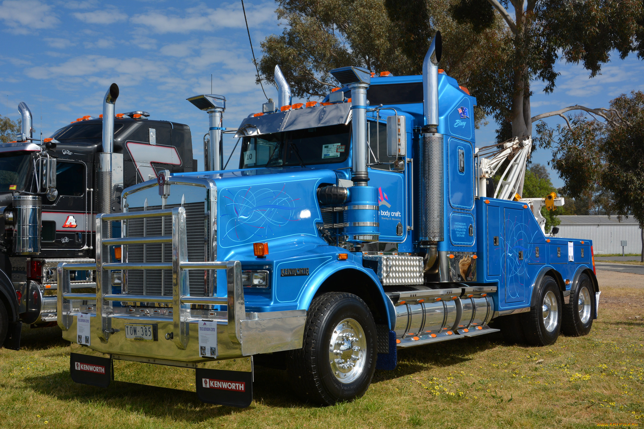 kenworth, автомобили, kenworth, , выставка, улица, тяжелый, грузовик, седельный, тягач