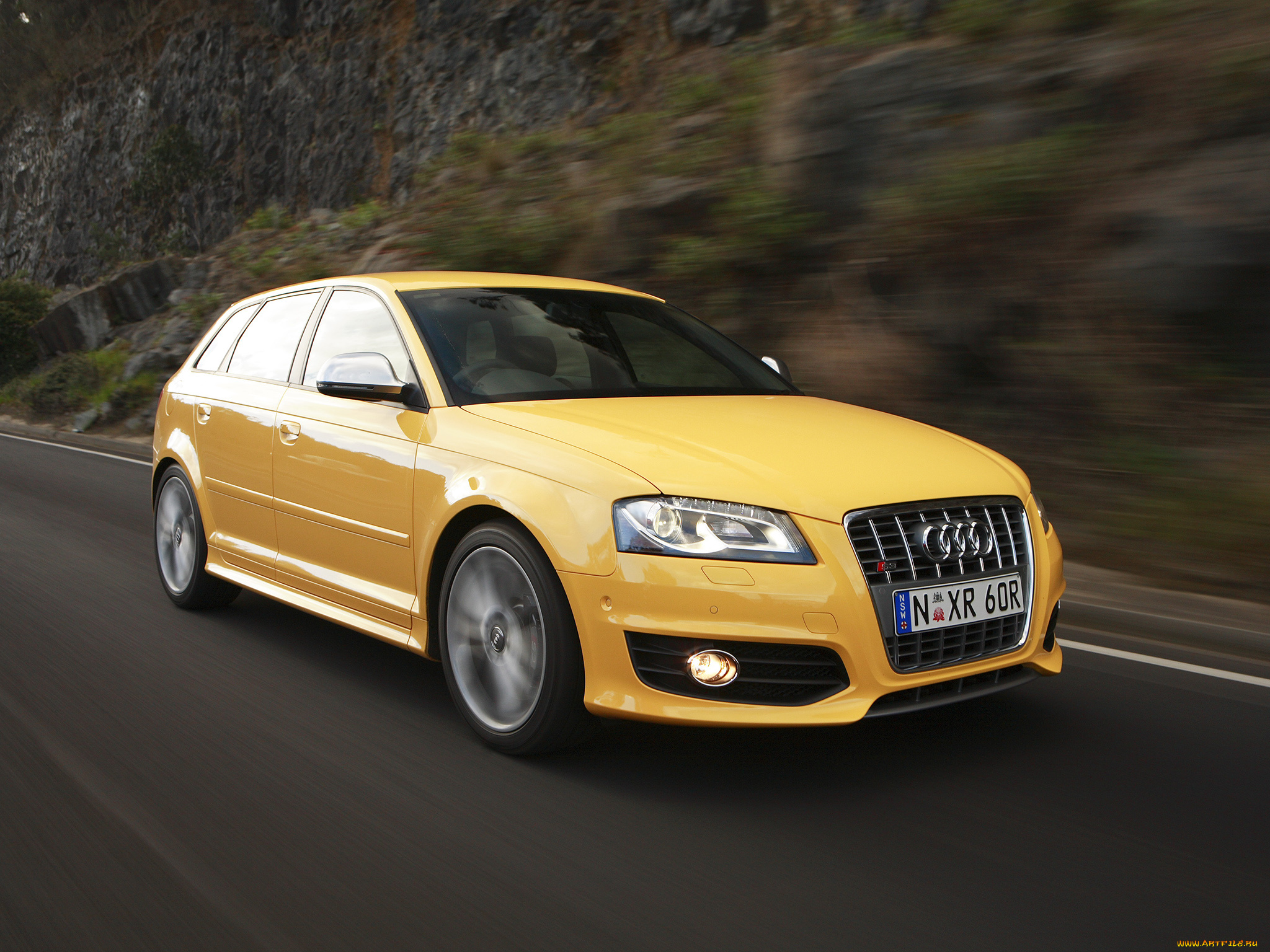 автомобили, audi, желтый, 8pa, au-spec, sportback, s3