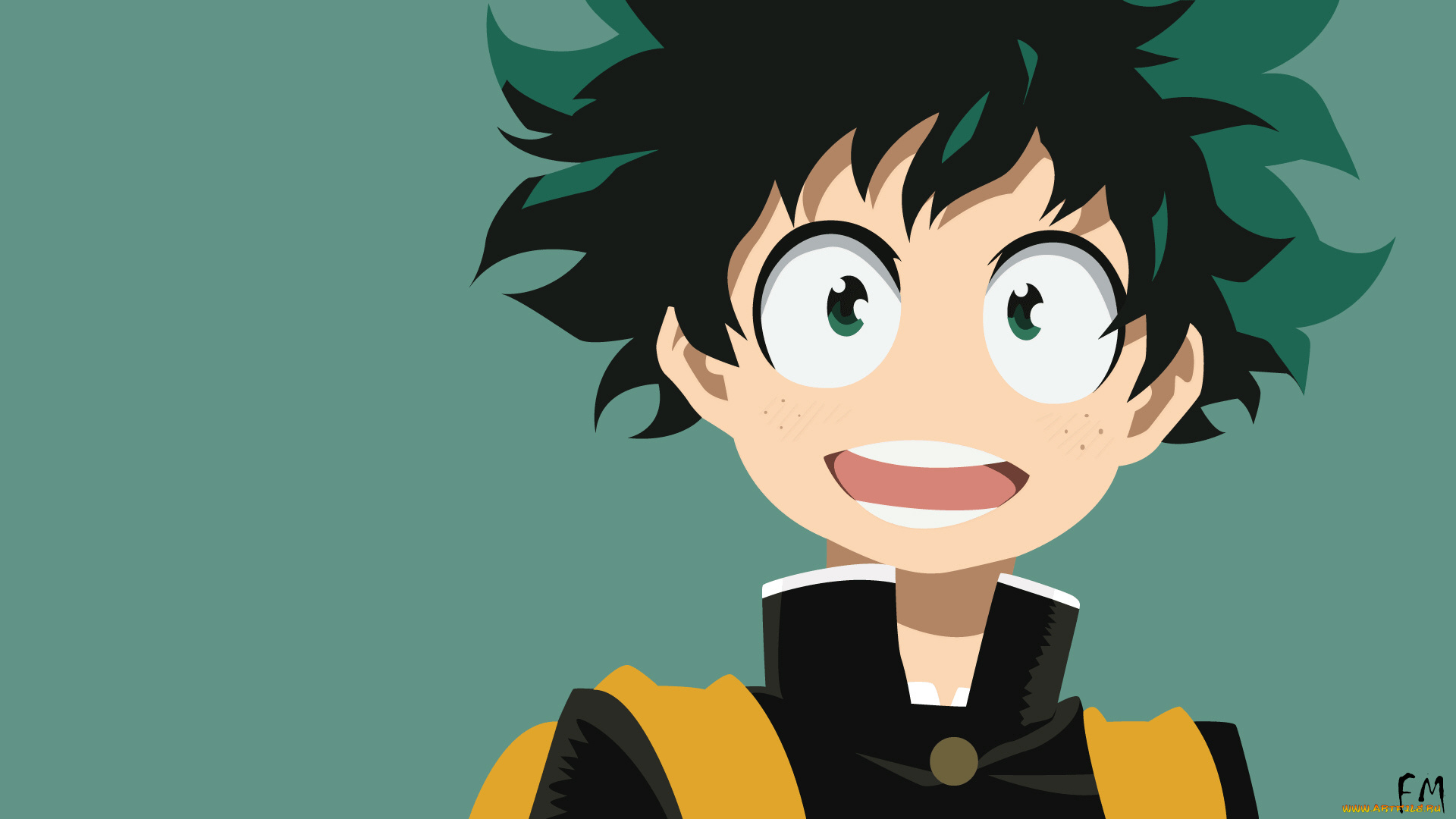 аниме, boku, no, hero, academia, izuku