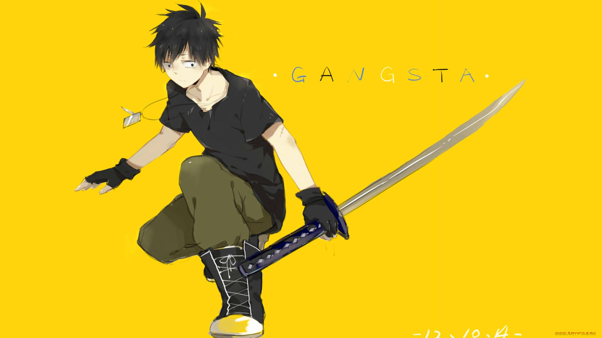 аниме, gangsta, nicholas, brown