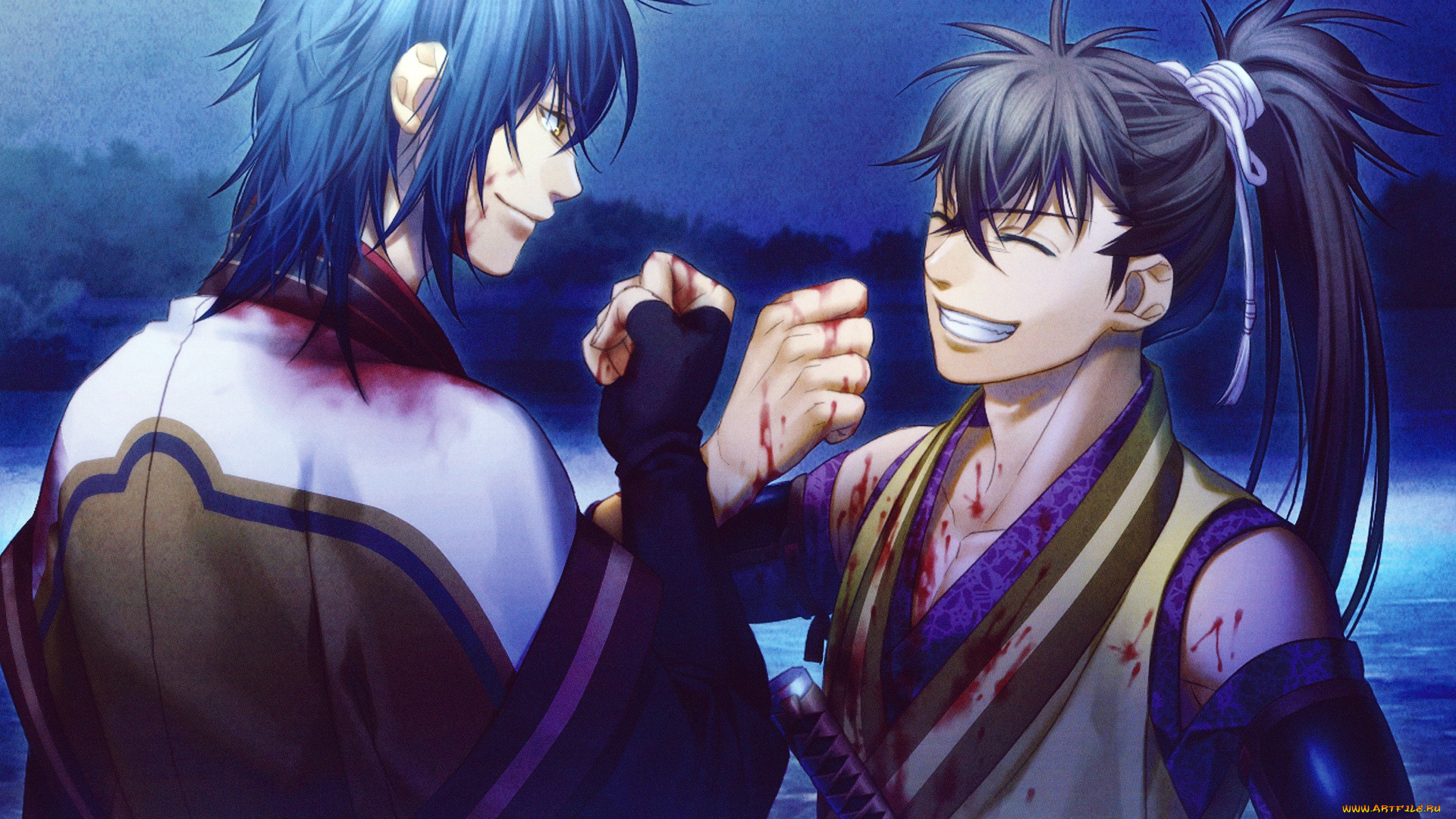 аниме, hakuouki, shinsengumi, kitan