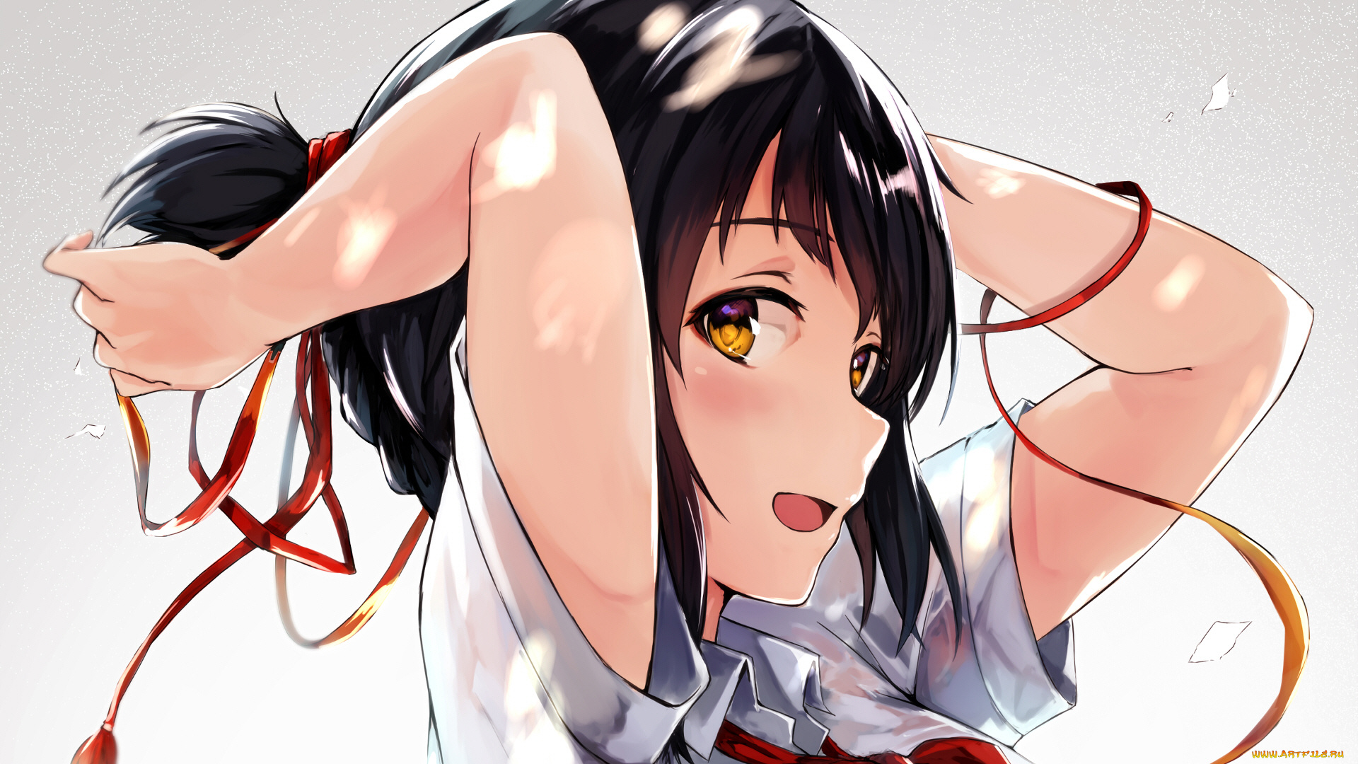 аниме, kimi, no, na, wa, miyamizu, mitsuha