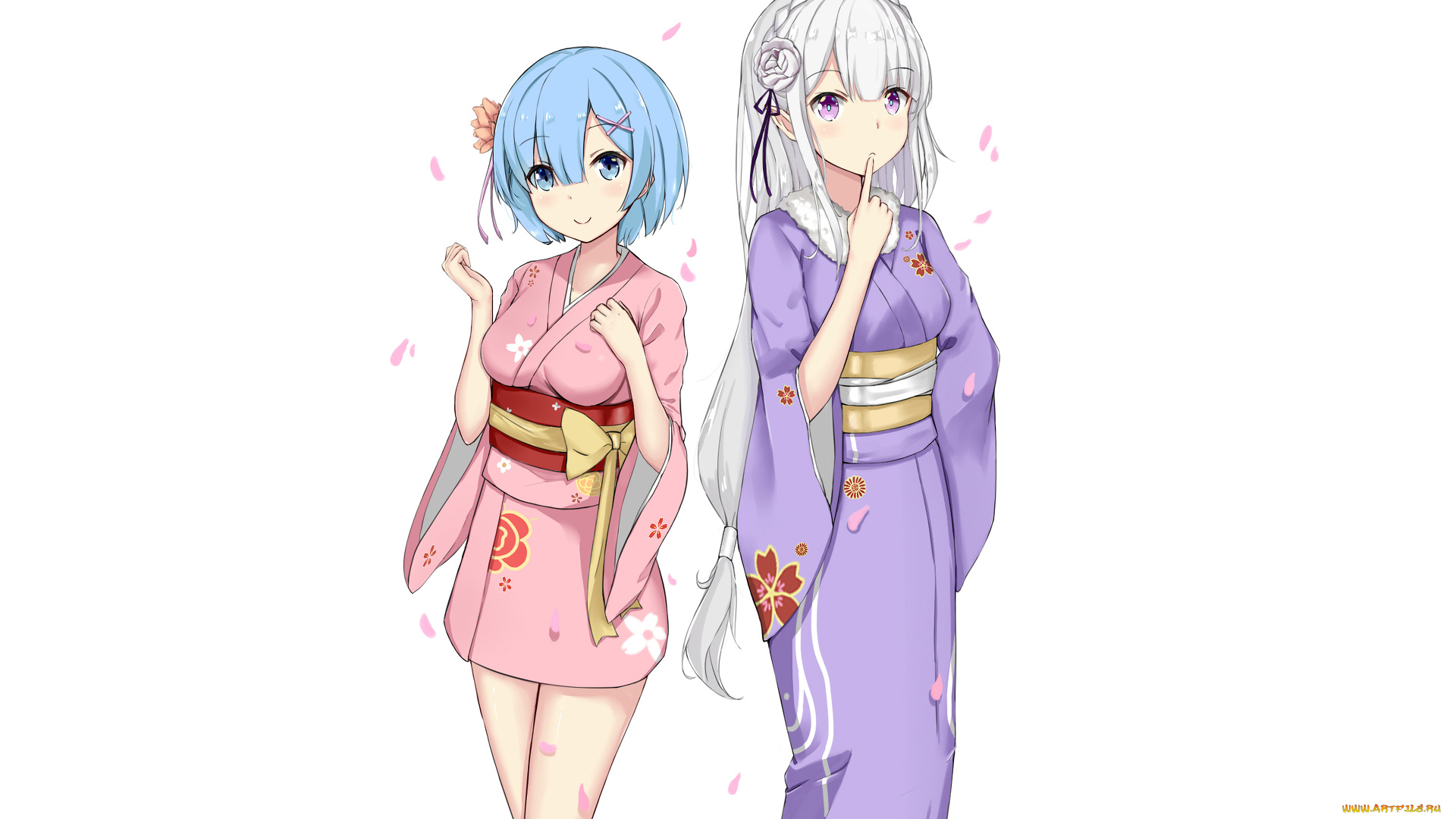 аниме, re, , zero, kara, hajimeru, isekai, seikatsu, девушки, фон, взгляд