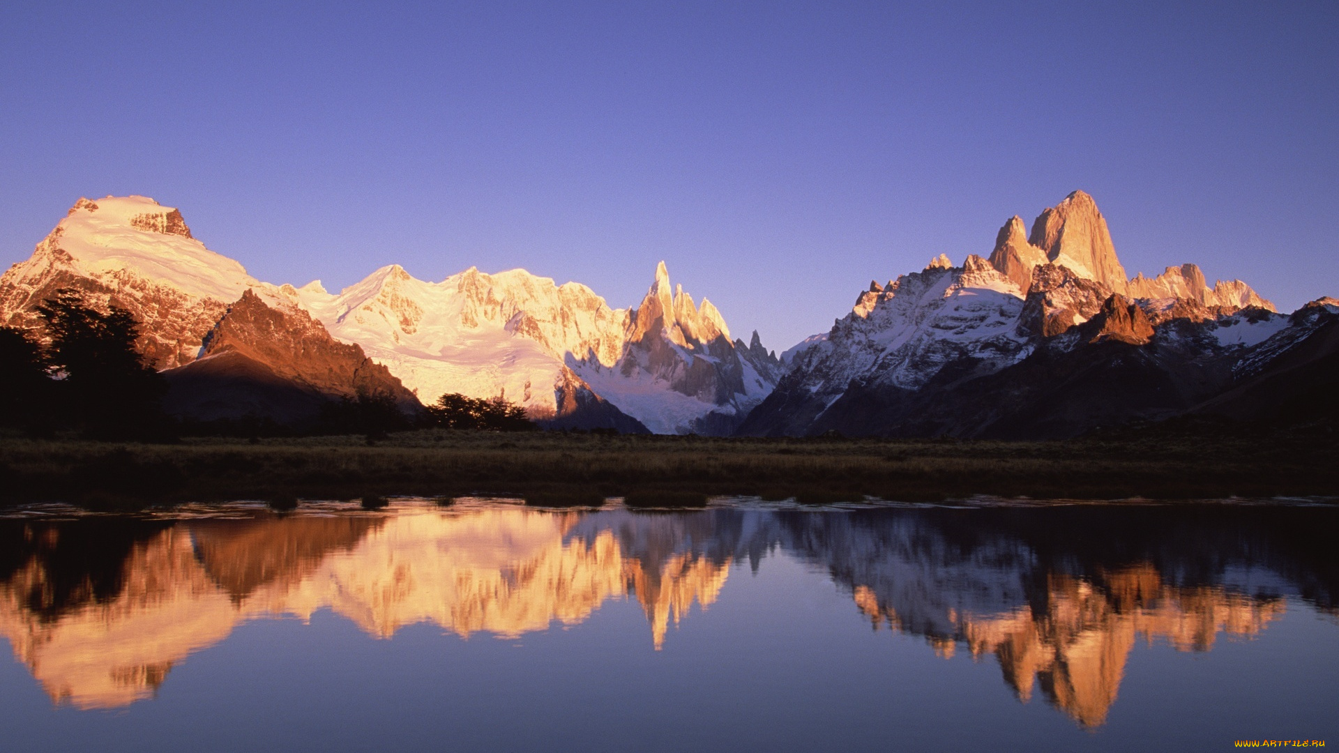 лос-гласьярес, , аргентина, природа, реки, озера, горы, небо, озеро, отражение