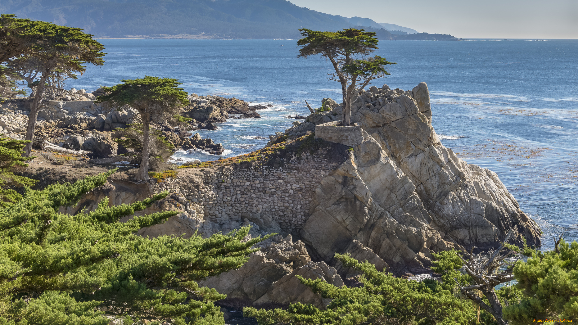 природа, побережье, море, берег