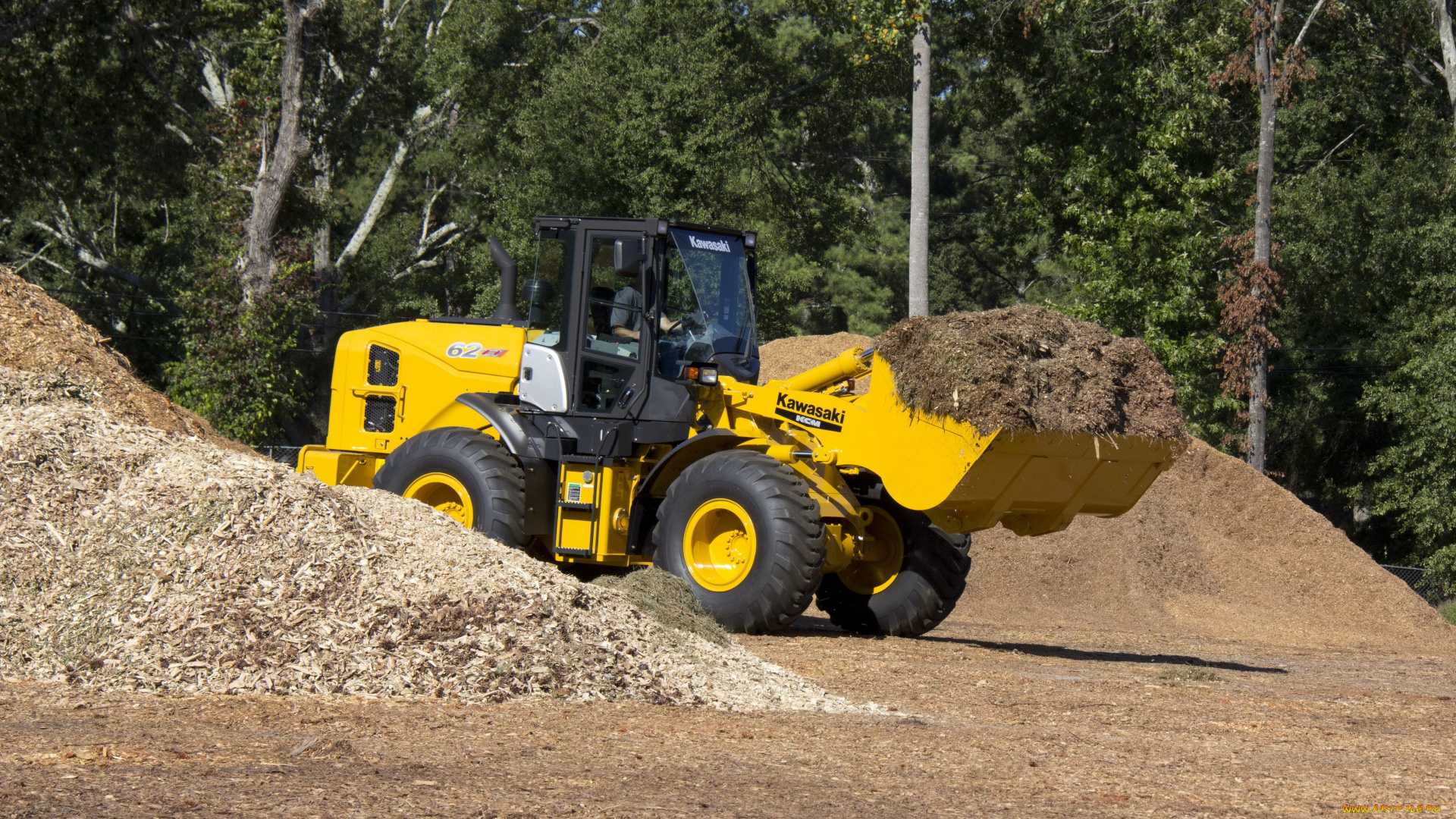 техника, фронтальные, погрузчики, kawasaki