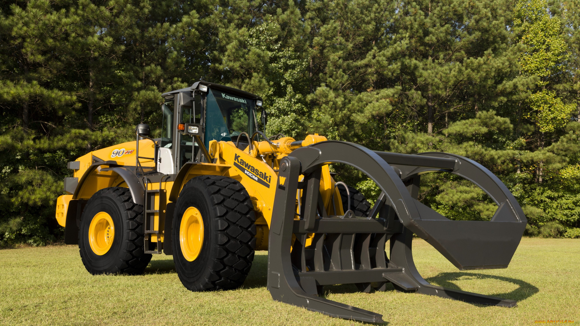 техника, фронтальные, погрузчики, kawasaki
