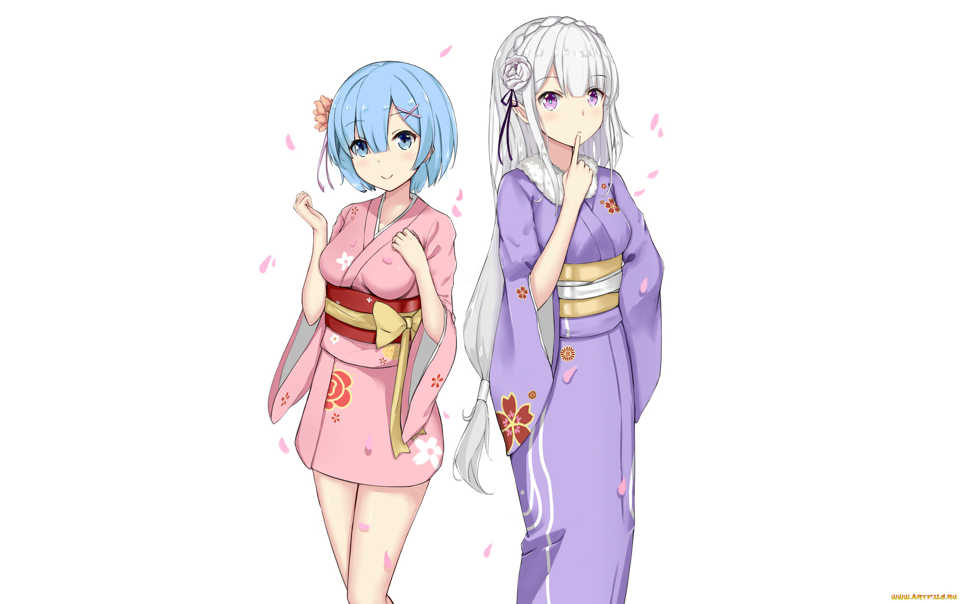 аниме, re, , zero, kara, hajimeru, isekai, seikatsu, девушки, фон, взгляд