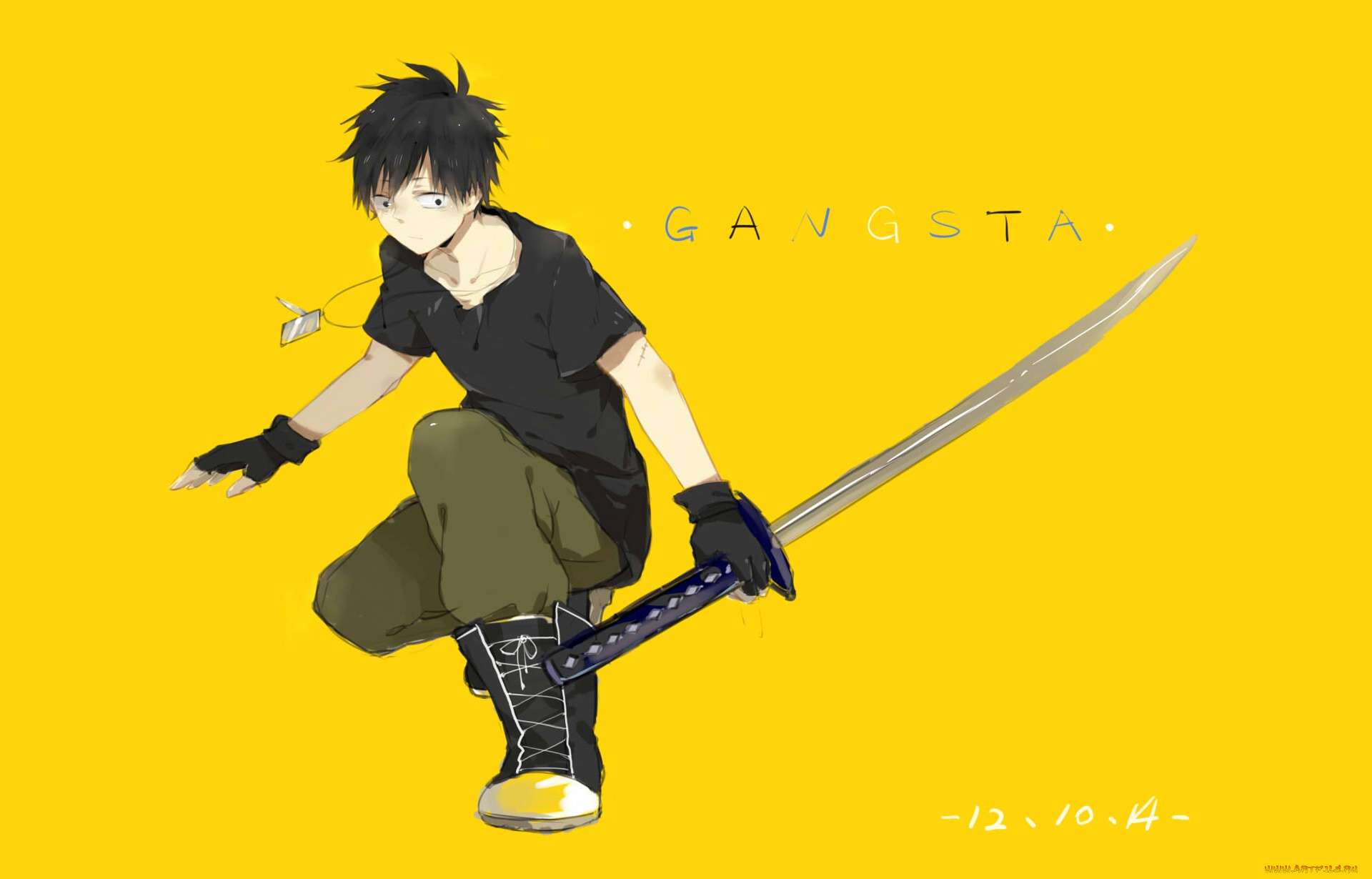 аниме, gangsta, nicholas, brown