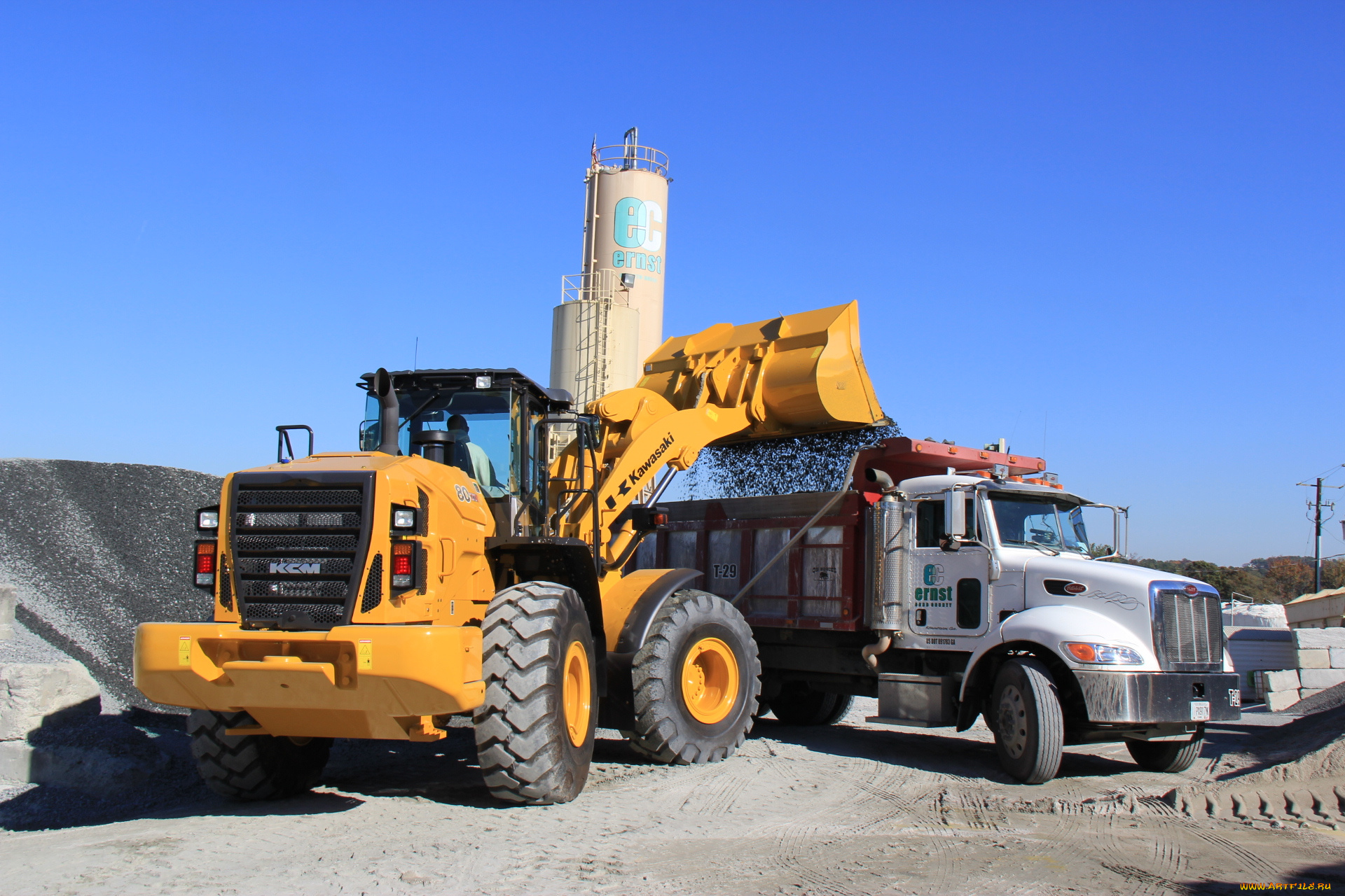 техника, фронтальные, погрузчики, kawasaki