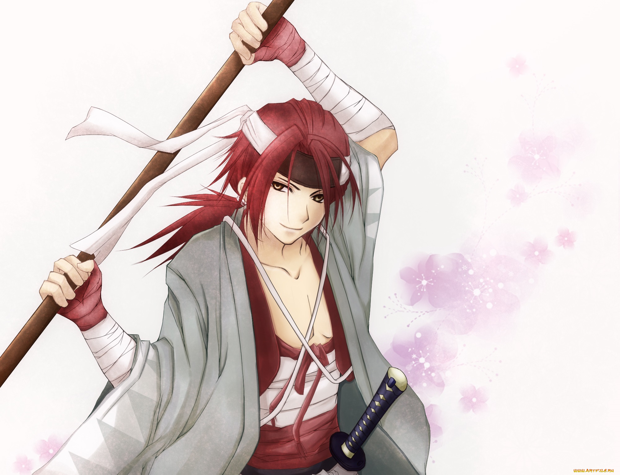 аниме, hakuouki, harada, sanosuke