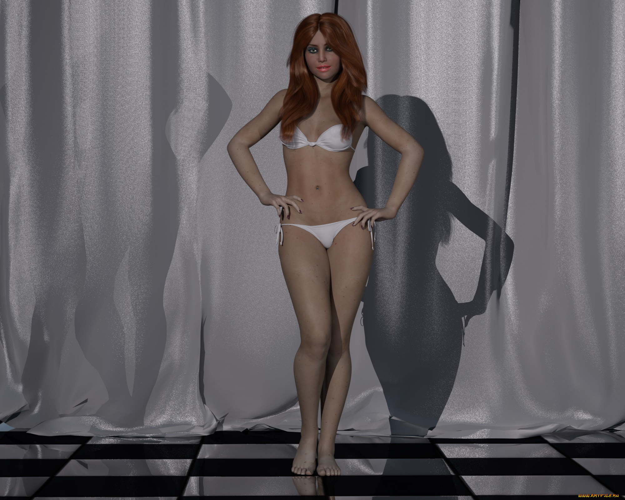 3д, графика, люди, , people, девушка, взгляд, фон