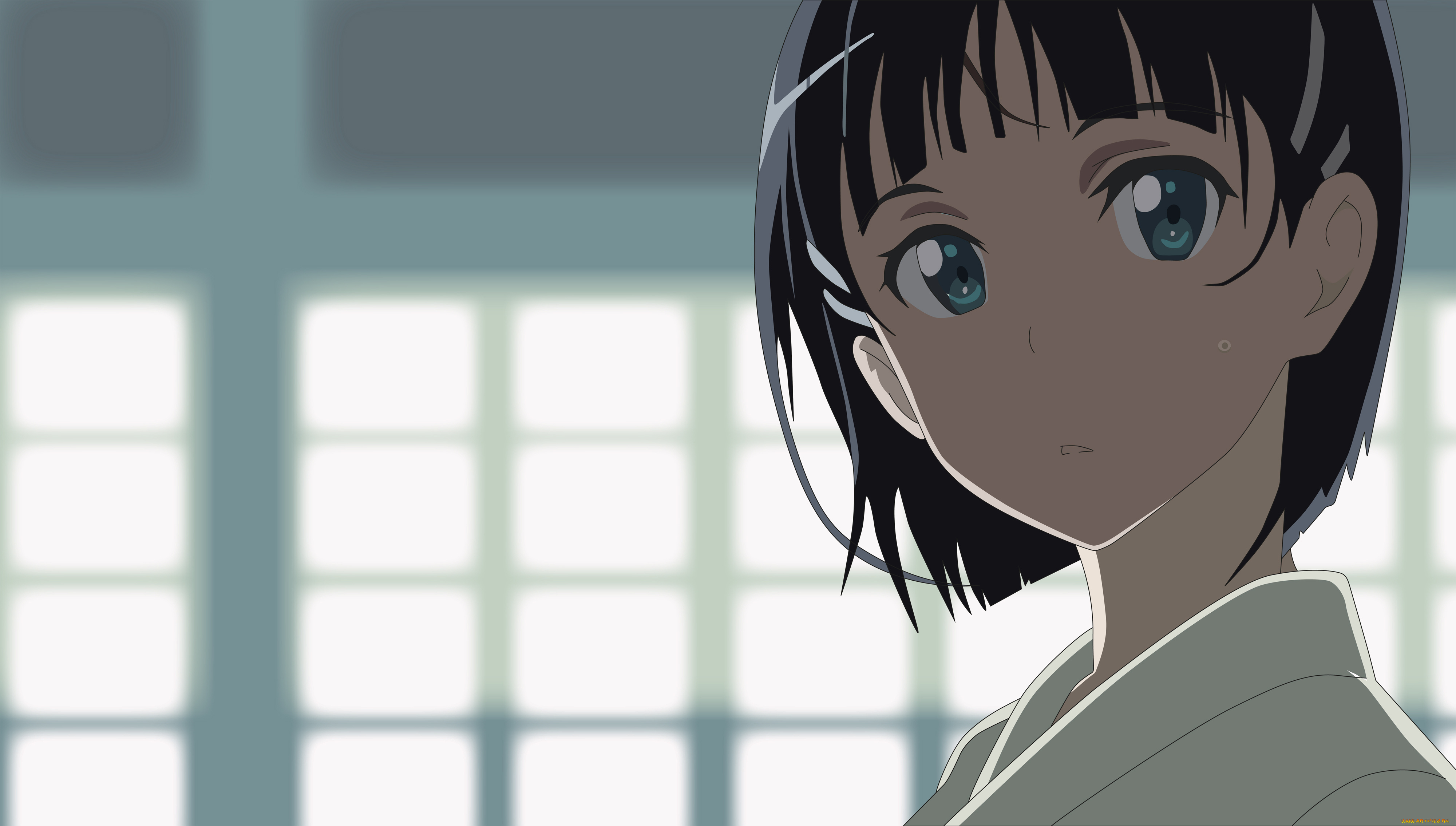 аниме, sword, art, online, девушка, взгляд, фон