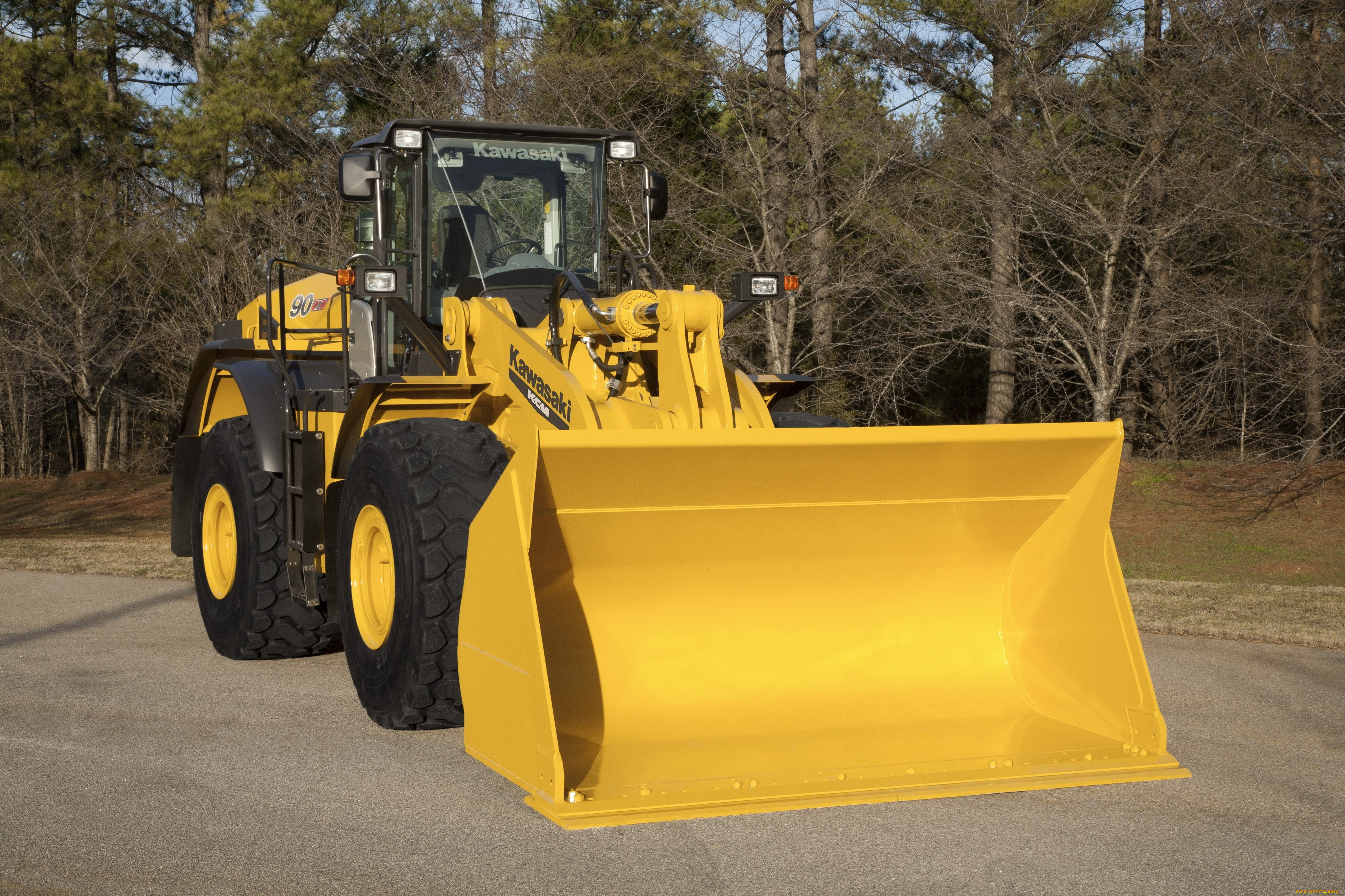 техника, фронтальные, погрузчики, kawasaki
