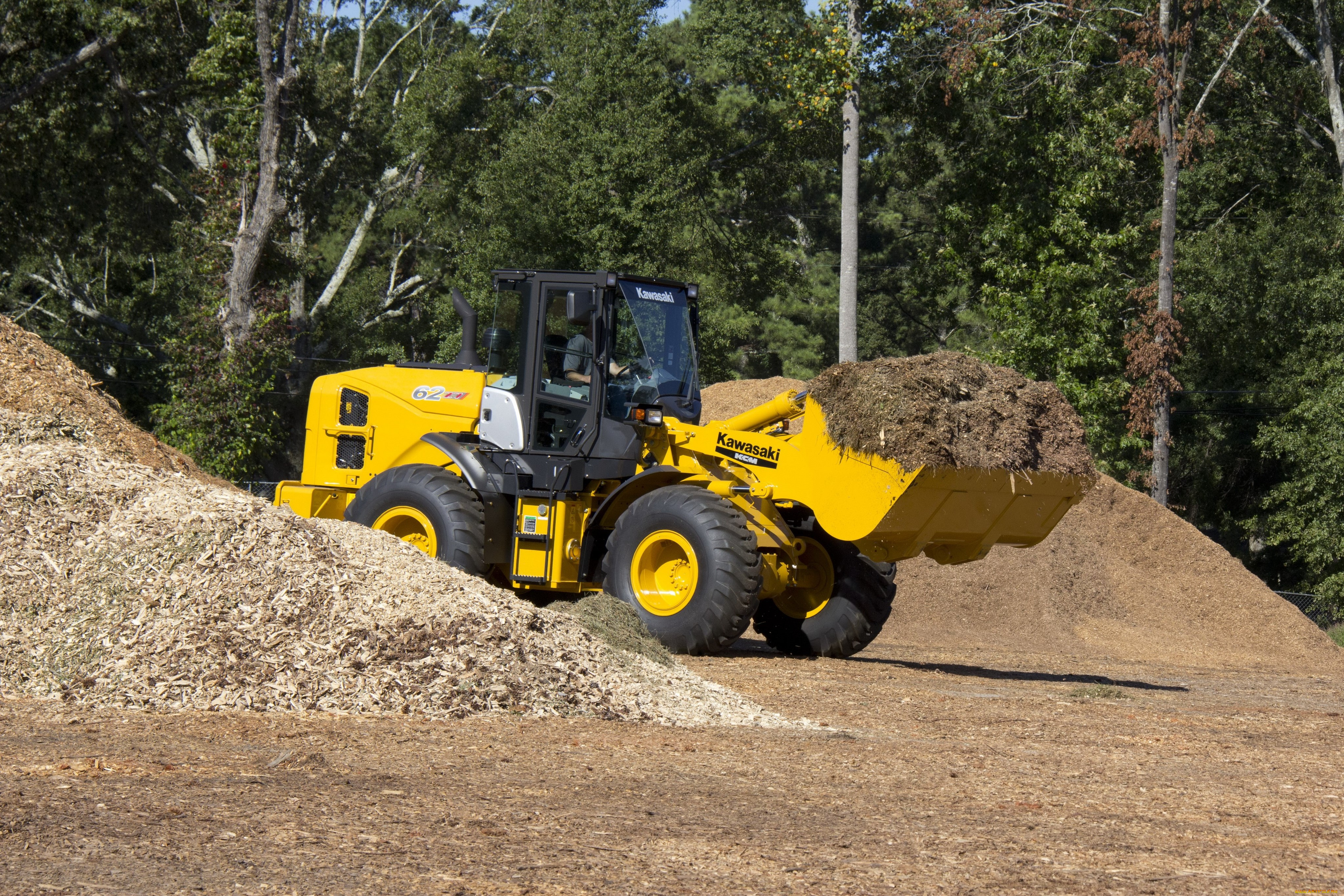 техника, фронтальные, погрузчики, kawasaki