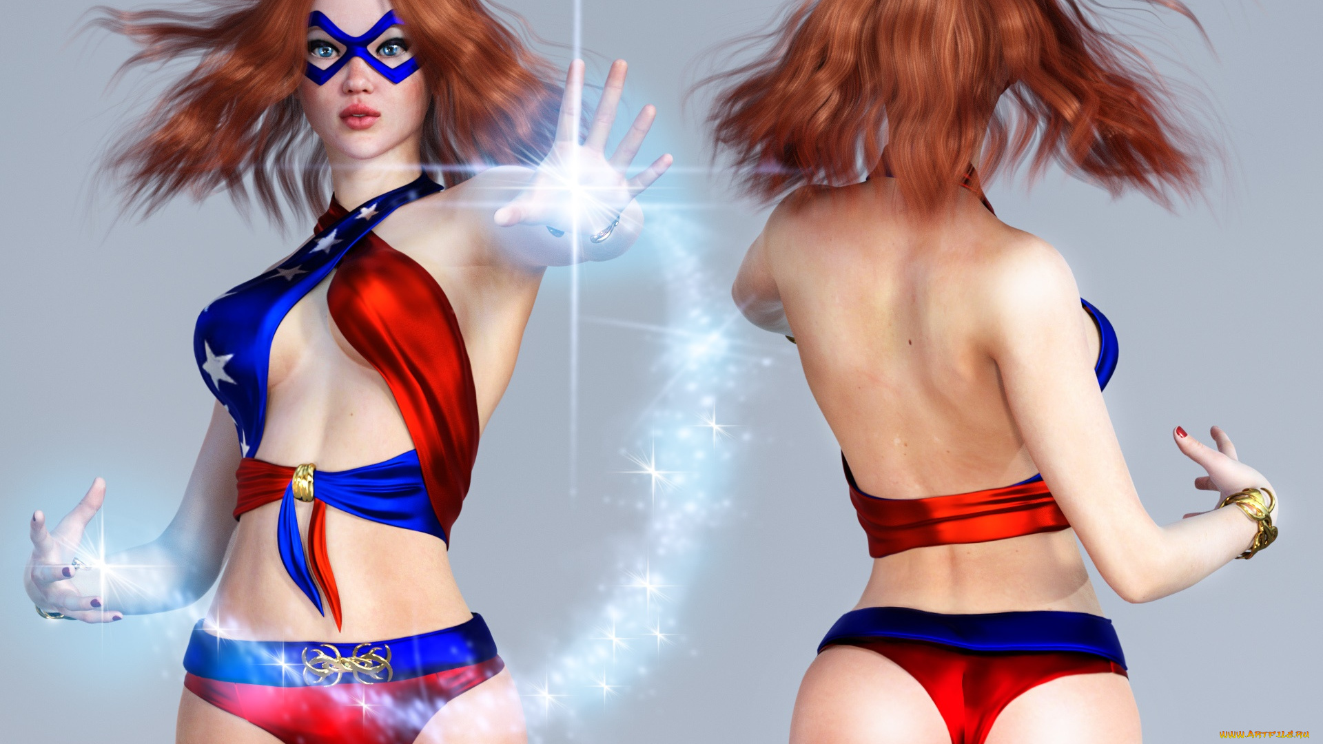 3д, графика, фантазия, , fantasy, фон, взгляд, девушки