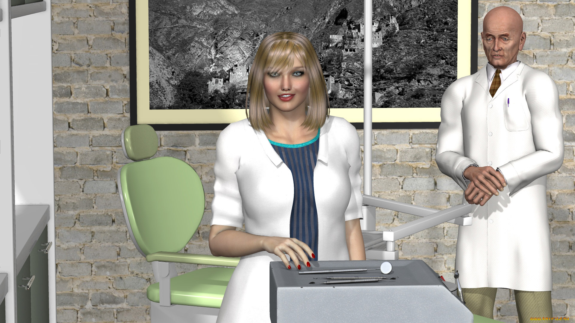 3д, графика, люди, , people, фон, взгляд, девушка