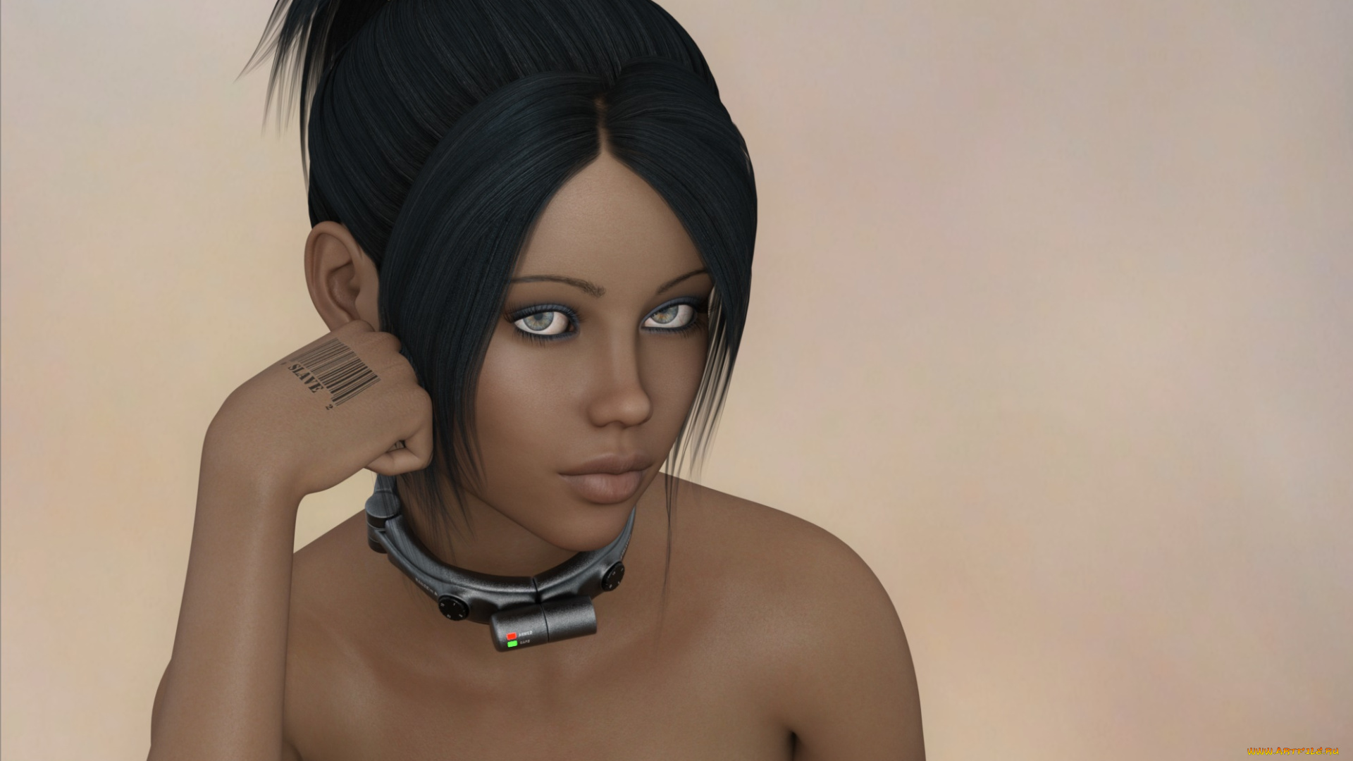 3д, графика, портрет, , portraits, фон, взгляд, девушка