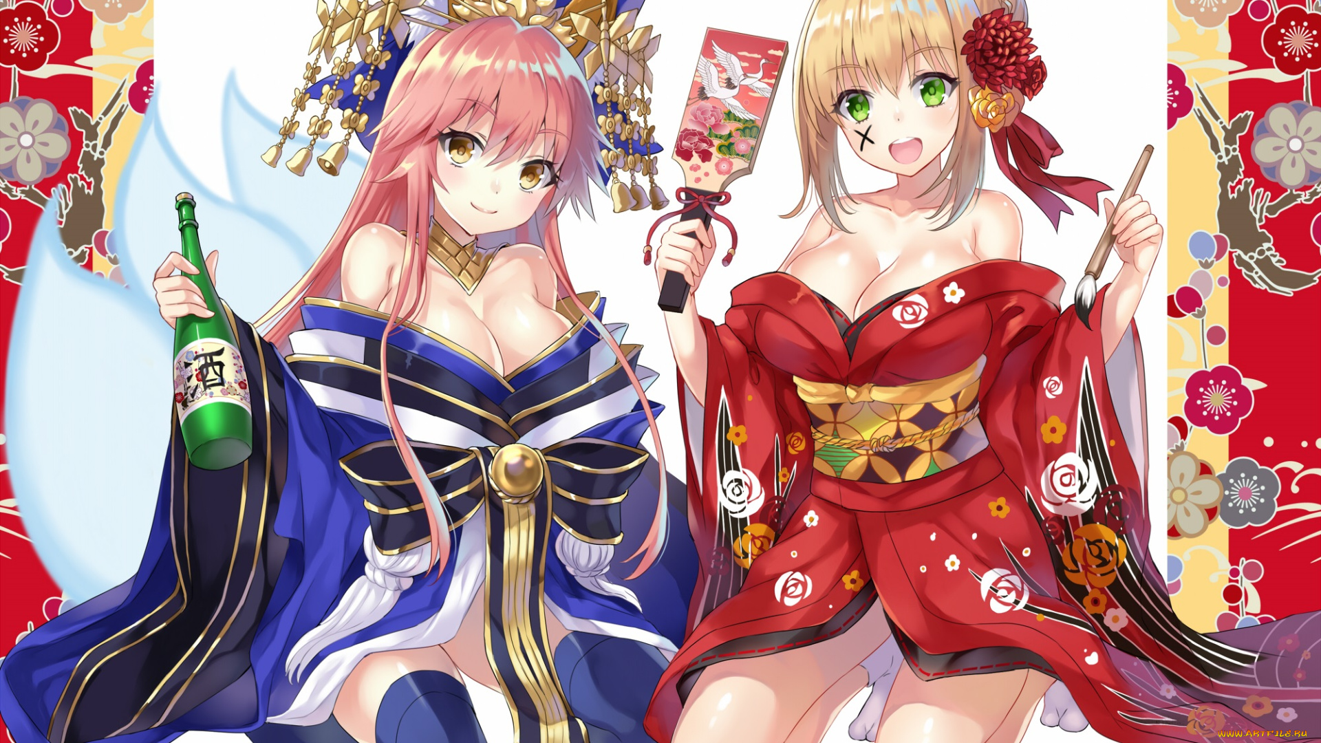 аниме, fate, stay, night, extra