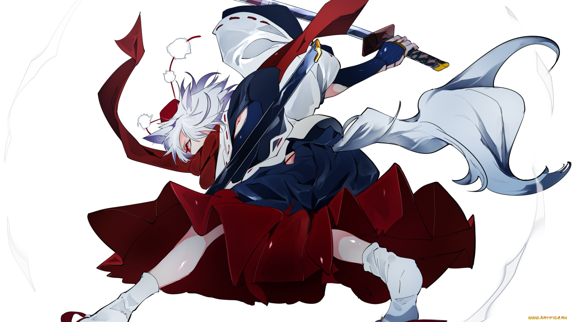 аниме, touhou, inubashiri, momiji