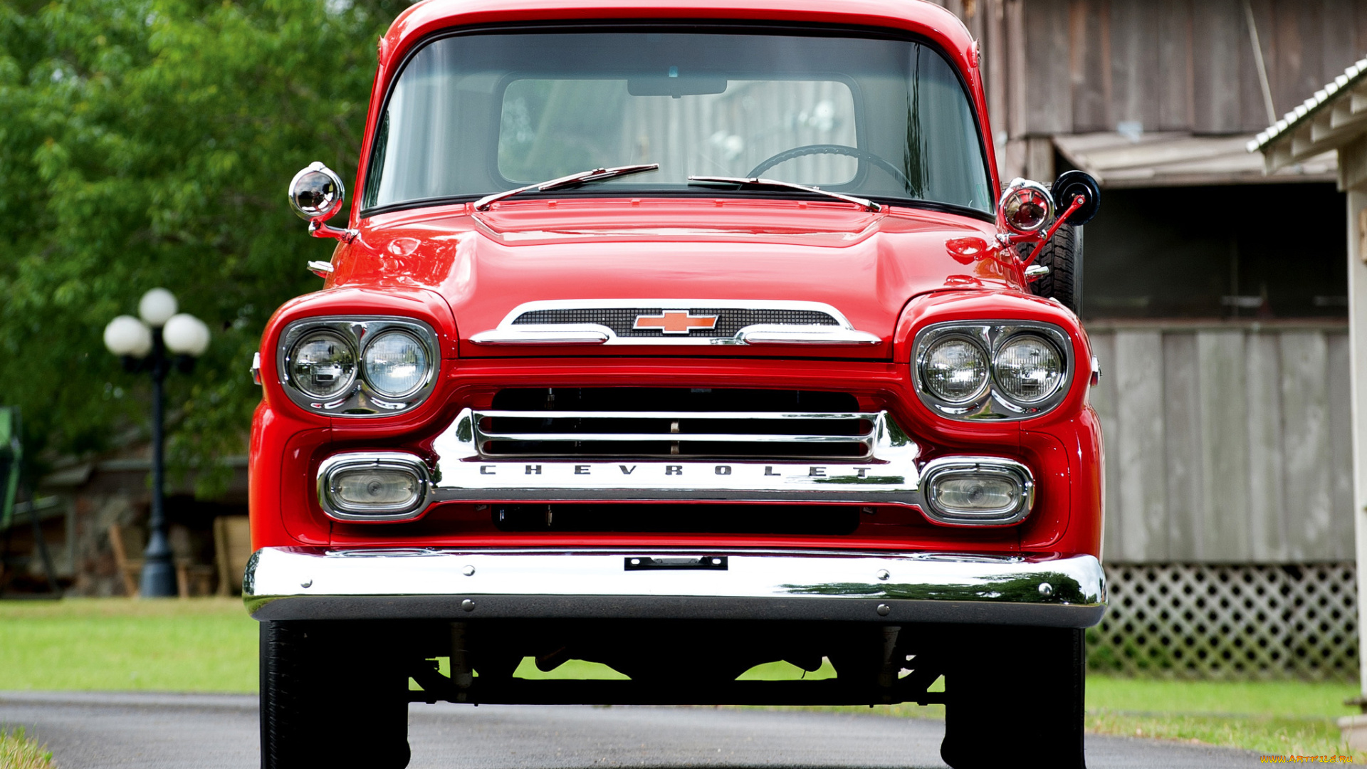 chevrolet, apache, 31, stepside, 1959, автомобили, chevrolet, 31, apache, красный, stepside, 1959